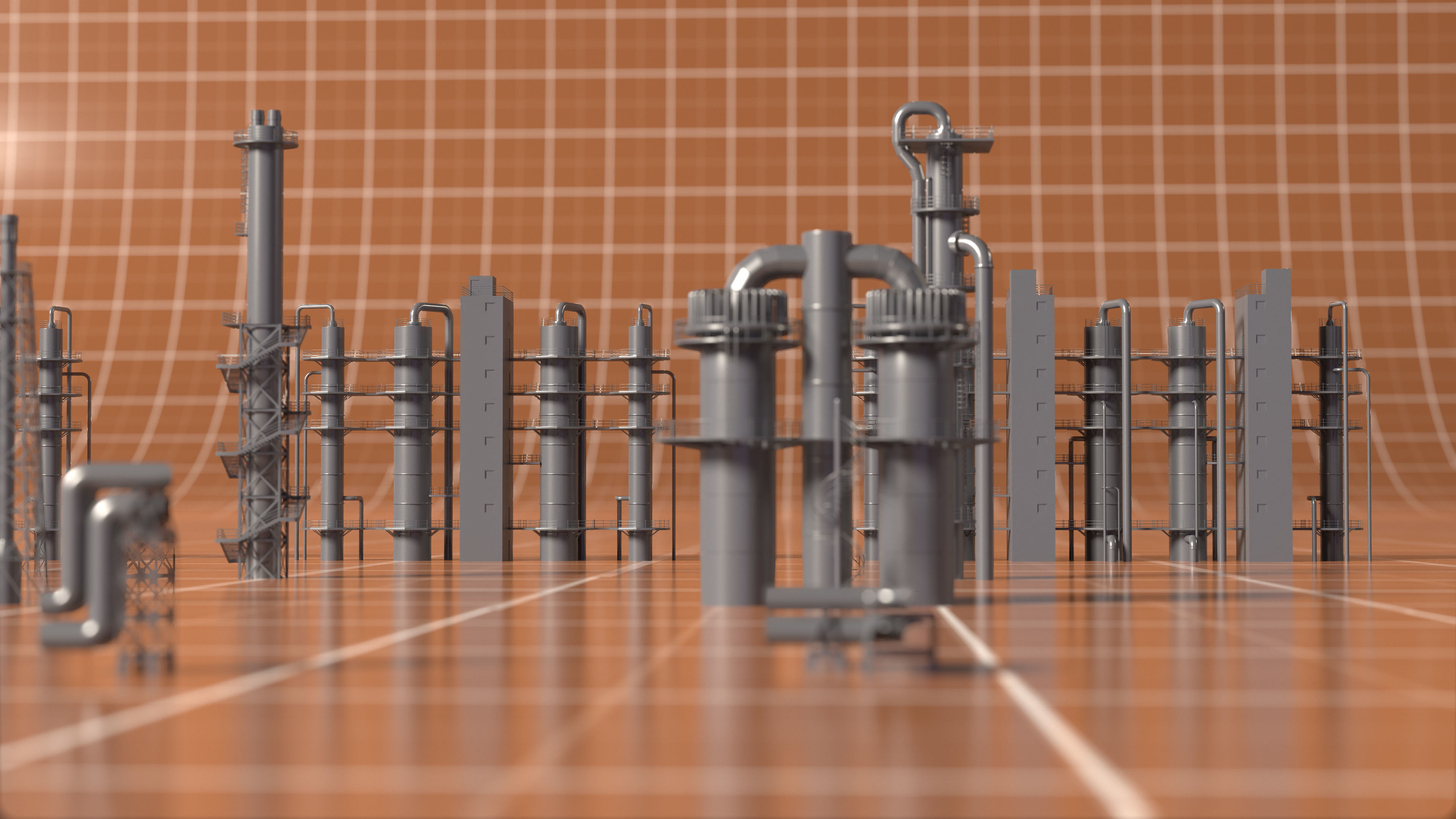 Industrial Kitbash 3D model_7