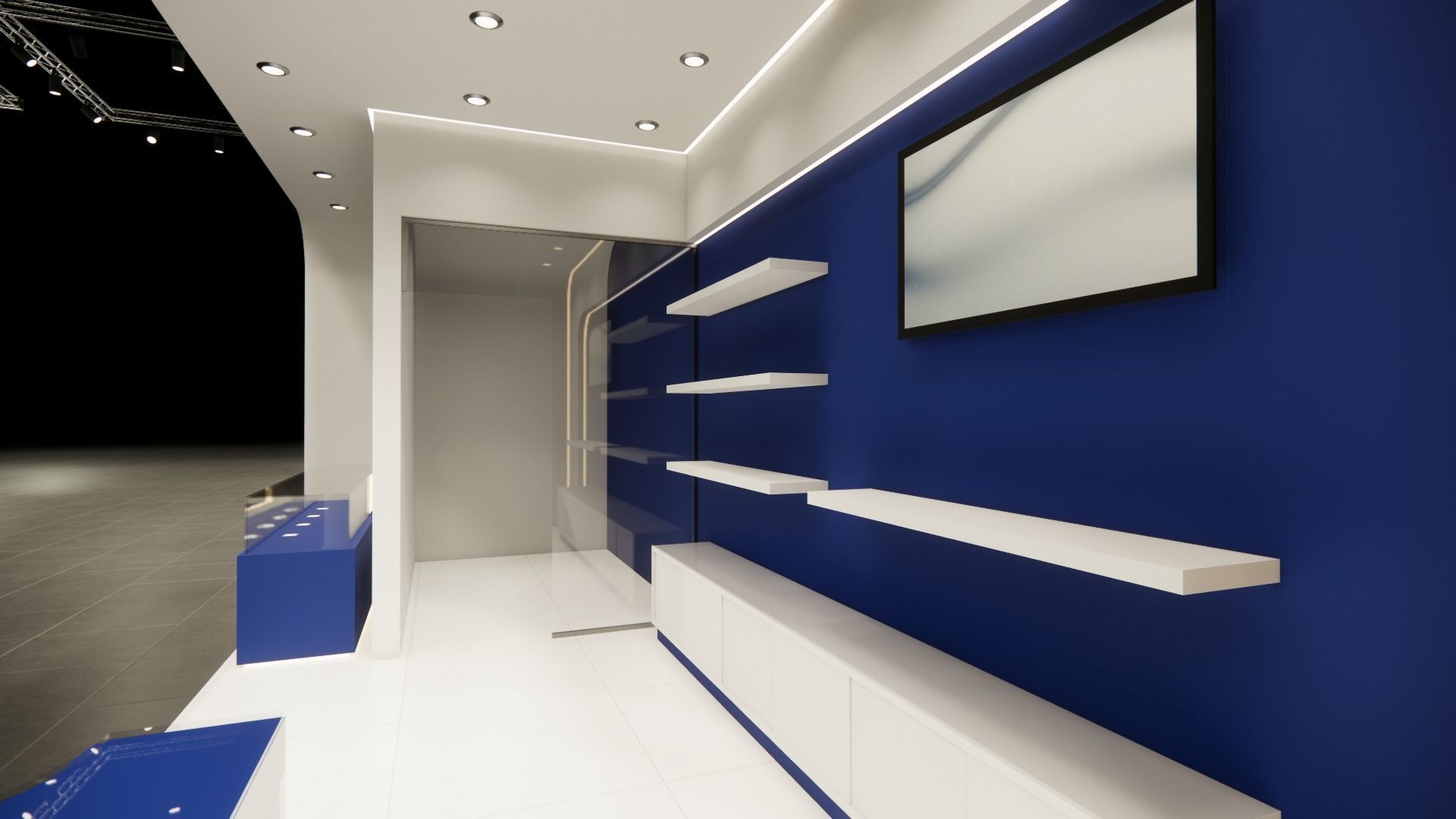 Exhibition booth design 3D model  3m x 8m 3D model_4