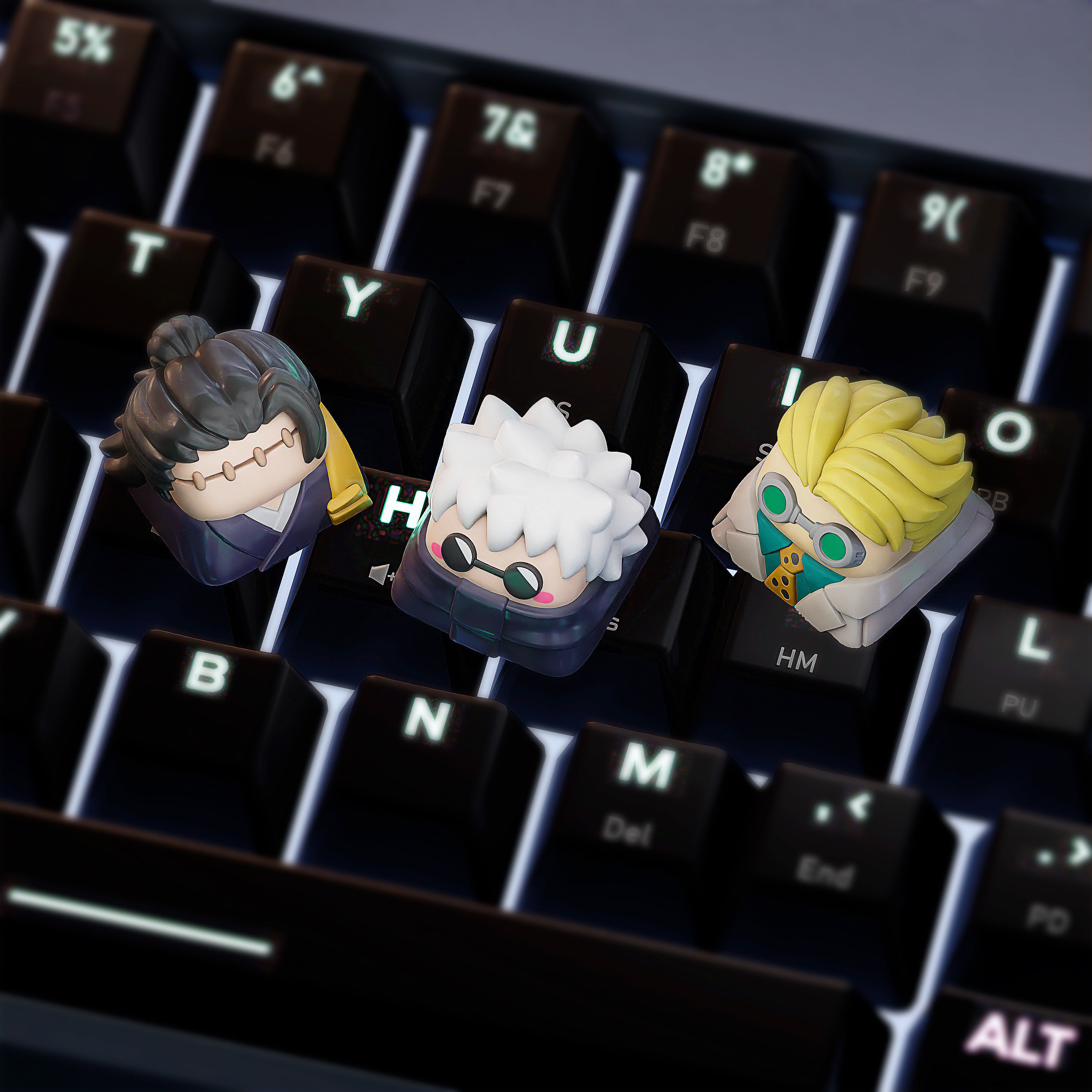 Anime STL Keycaps Collection - mechanical keyboard - 2021 - 2024 3D print model_2
