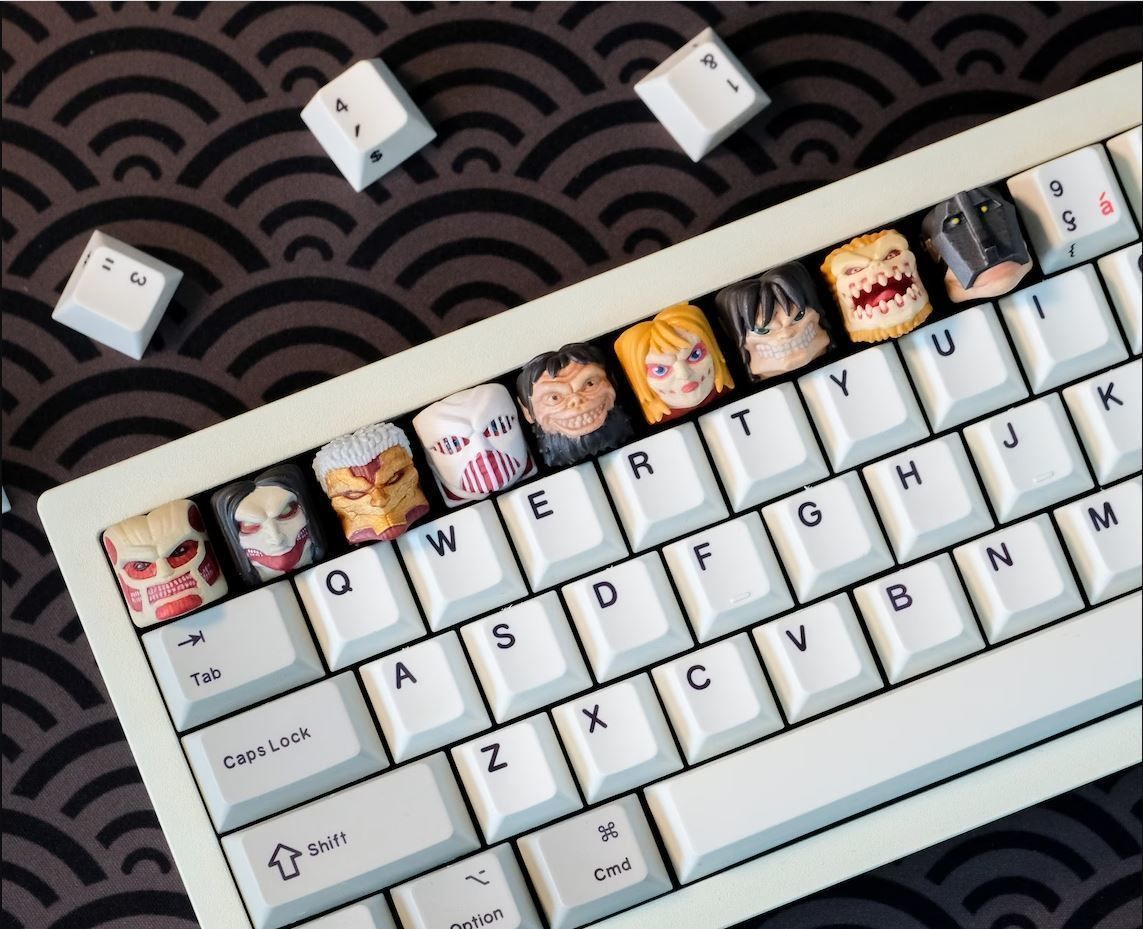 Anime STL Keycaps Collection - mechanical keyboard - 2021 - 2024 3D print model_1