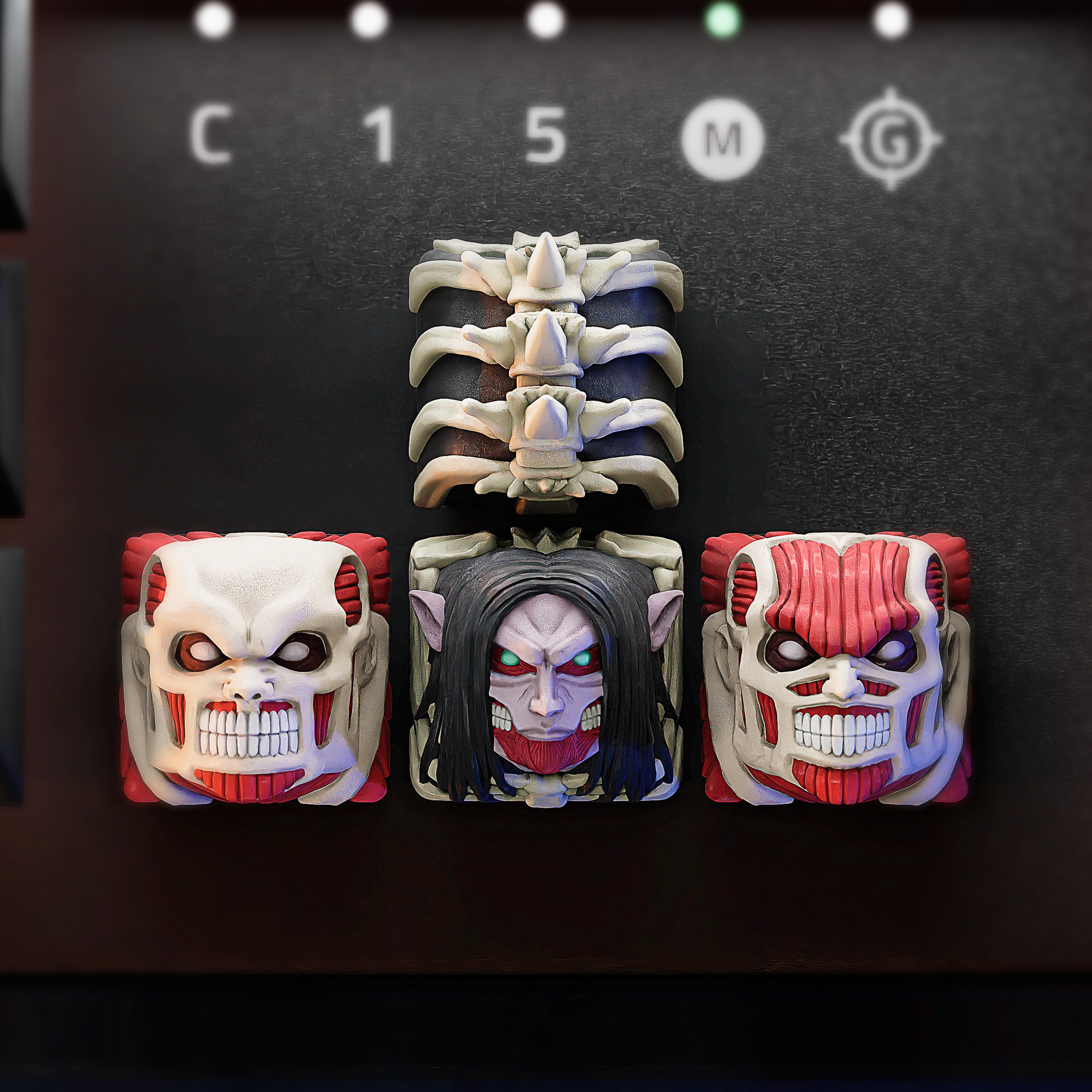 Anime STL Keycaps Collection - mechanical keyboard - 2021 - 2024 3D print model_7