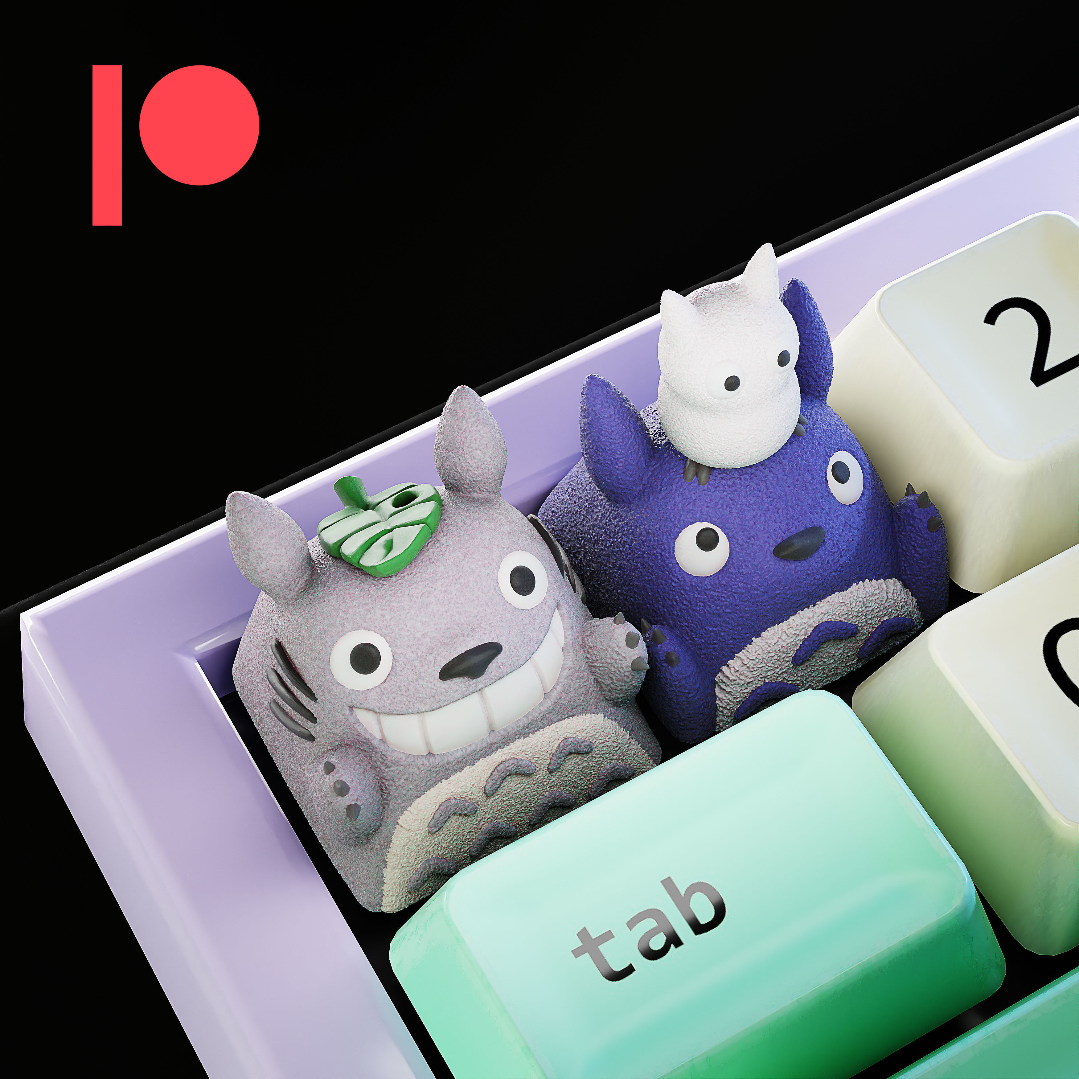 Anime STL Keycaps Collection - mechanical keyboard - 2021 - 2024 3D print model_20