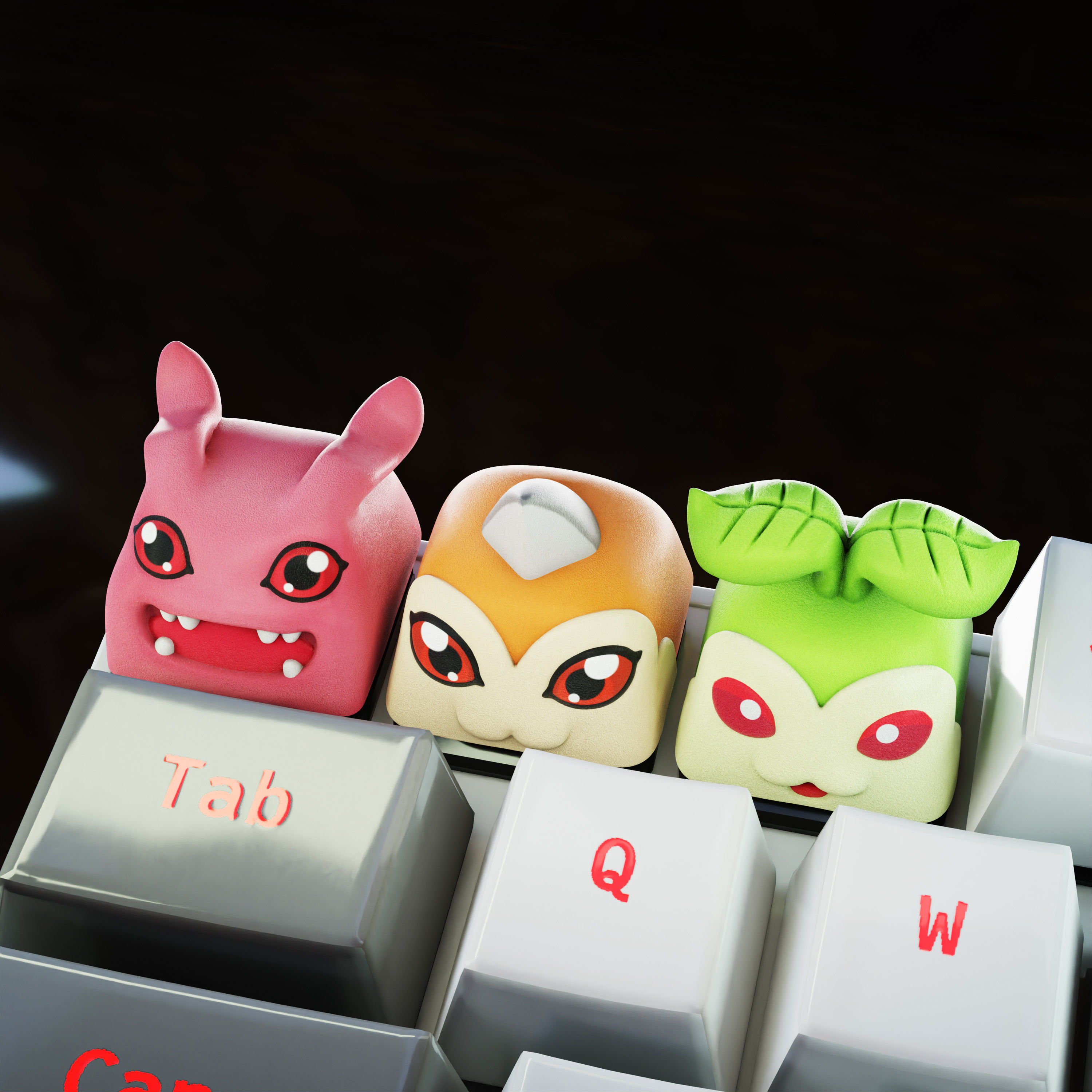 Anime STL Keycaps Collection - mechanical keyboard - 2021 - 2024 3D print model_22