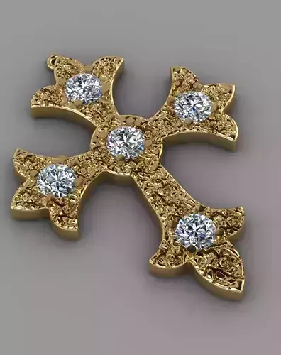 KUTSAL PIRLANTA HAC KOLYE 3DM STL OBJ FBX  3D BASKI MODELI 