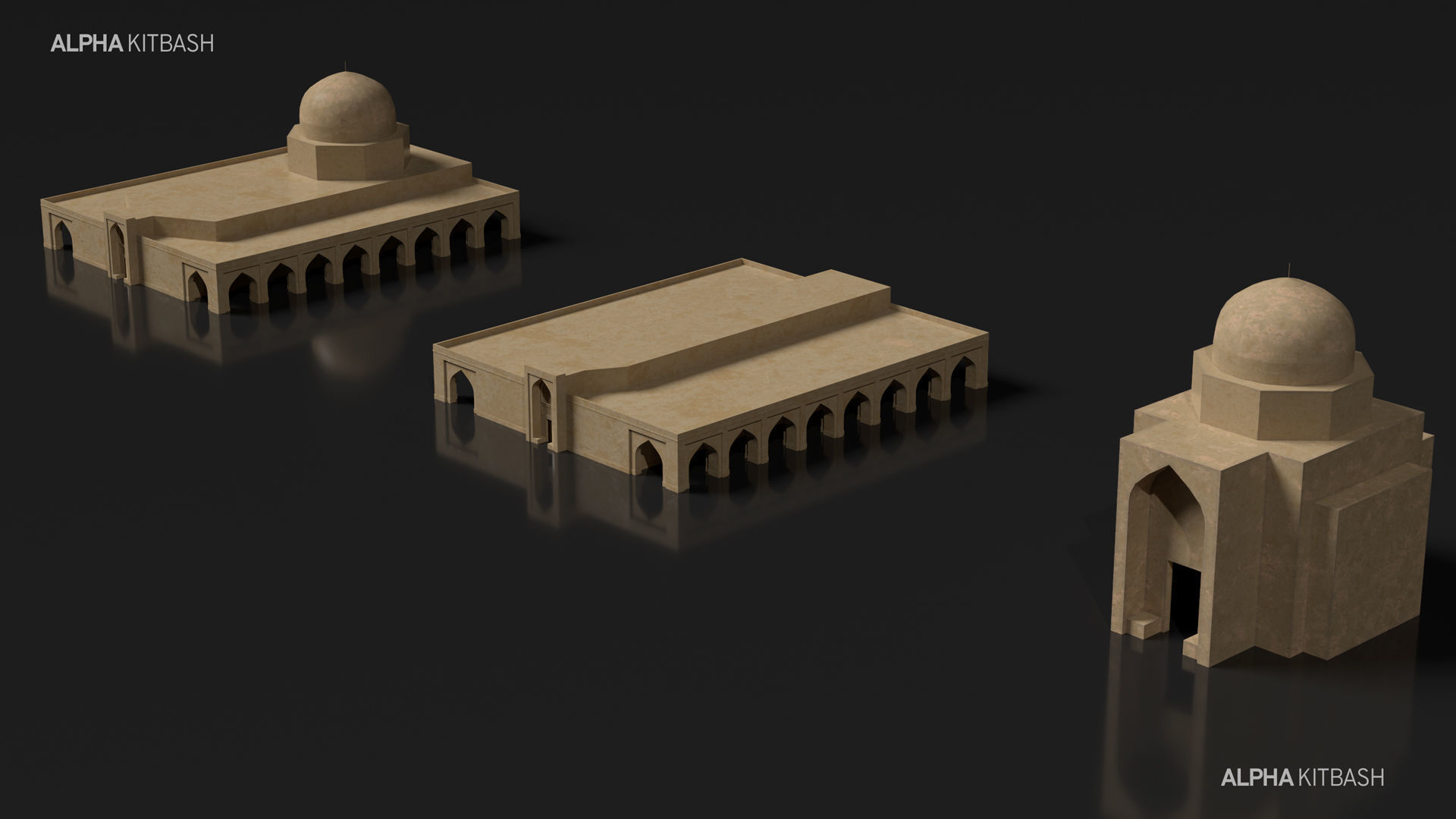 Middle East Kitbash 3D model_12