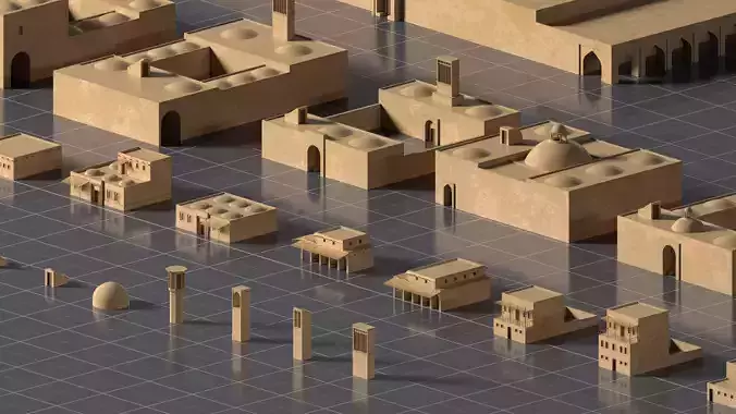 Middle East Kitbash 3D model