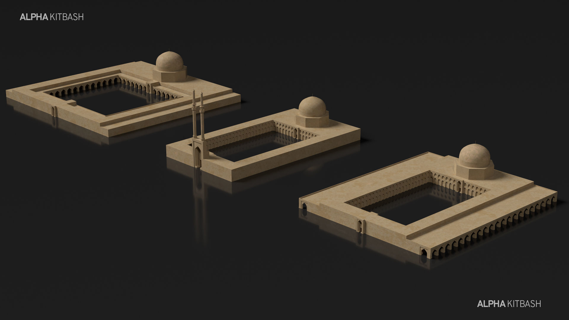 Middle East Kitbash 3D model_13