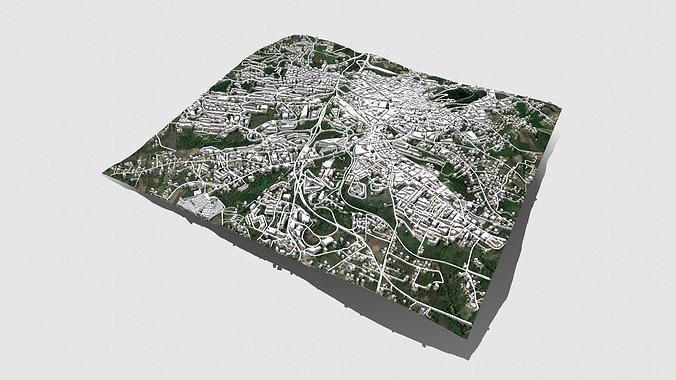 Cityscape Campobasso Italy 3D model 5