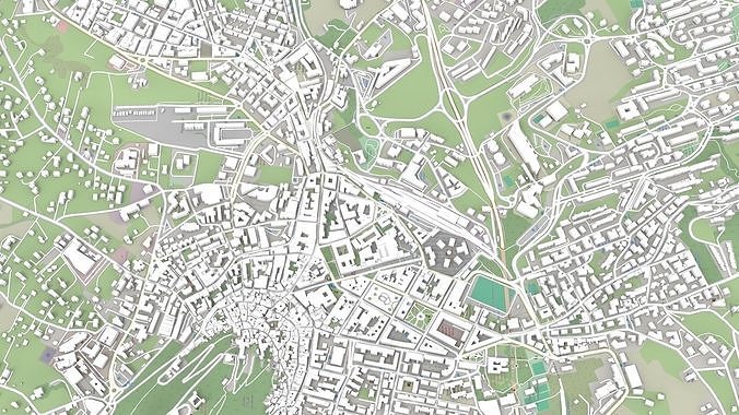 Cityscape Campobasso Italy 3D model 3