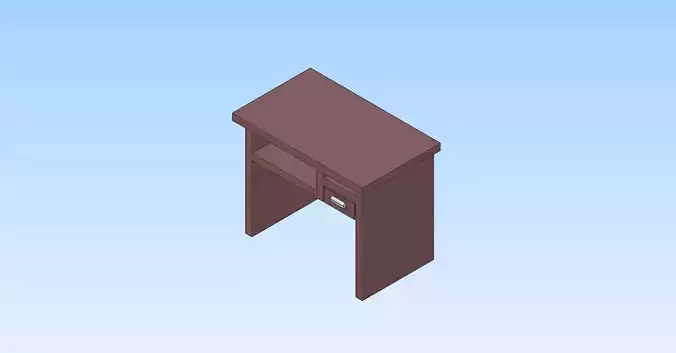 4 Simple Office Desk Pack 3D print model