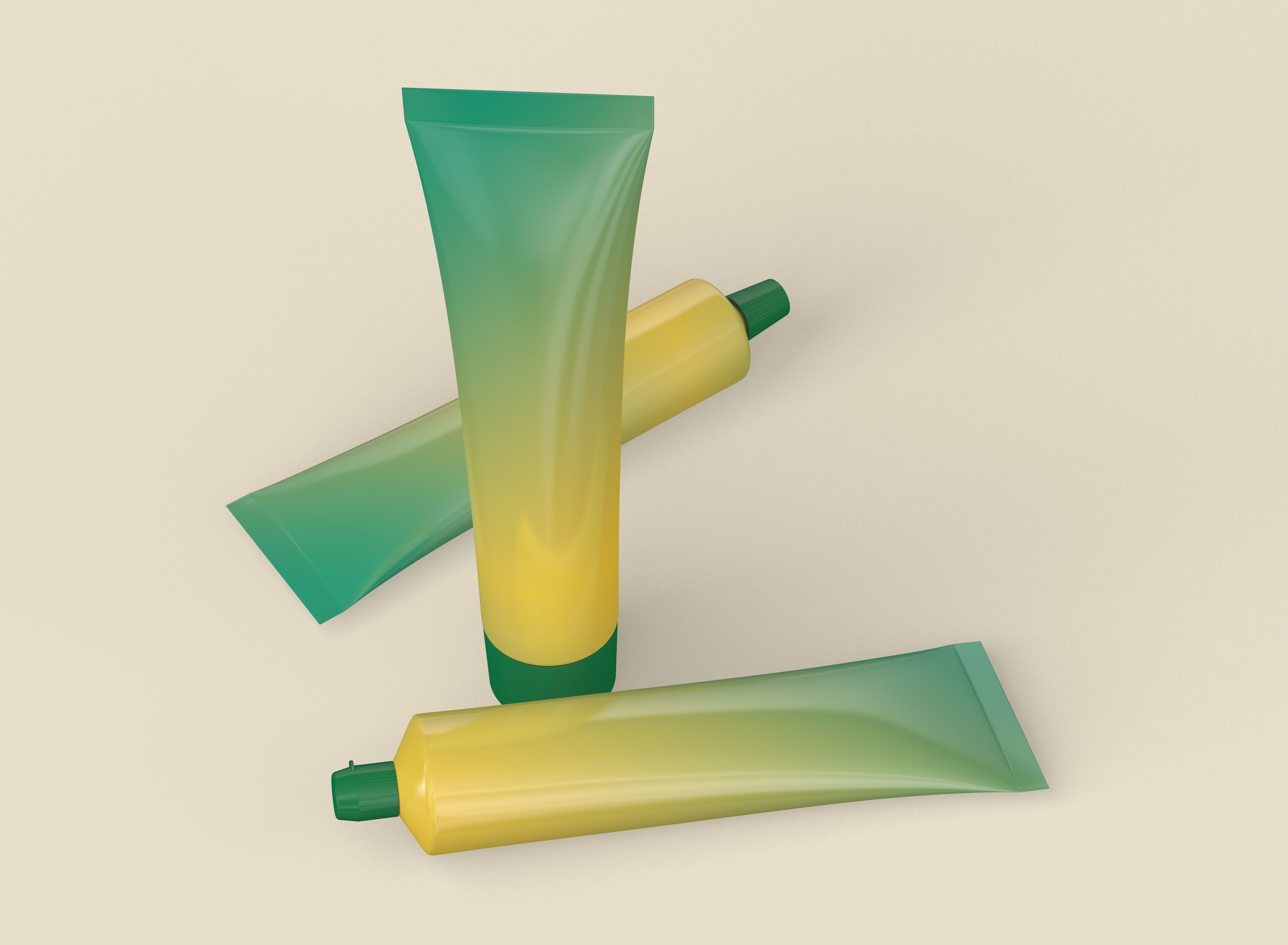 Tube Paste Set 3D model_4