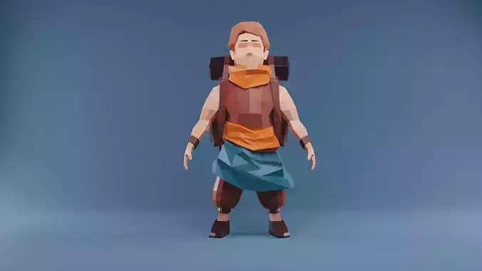 Low Poly Stylized Game Character 