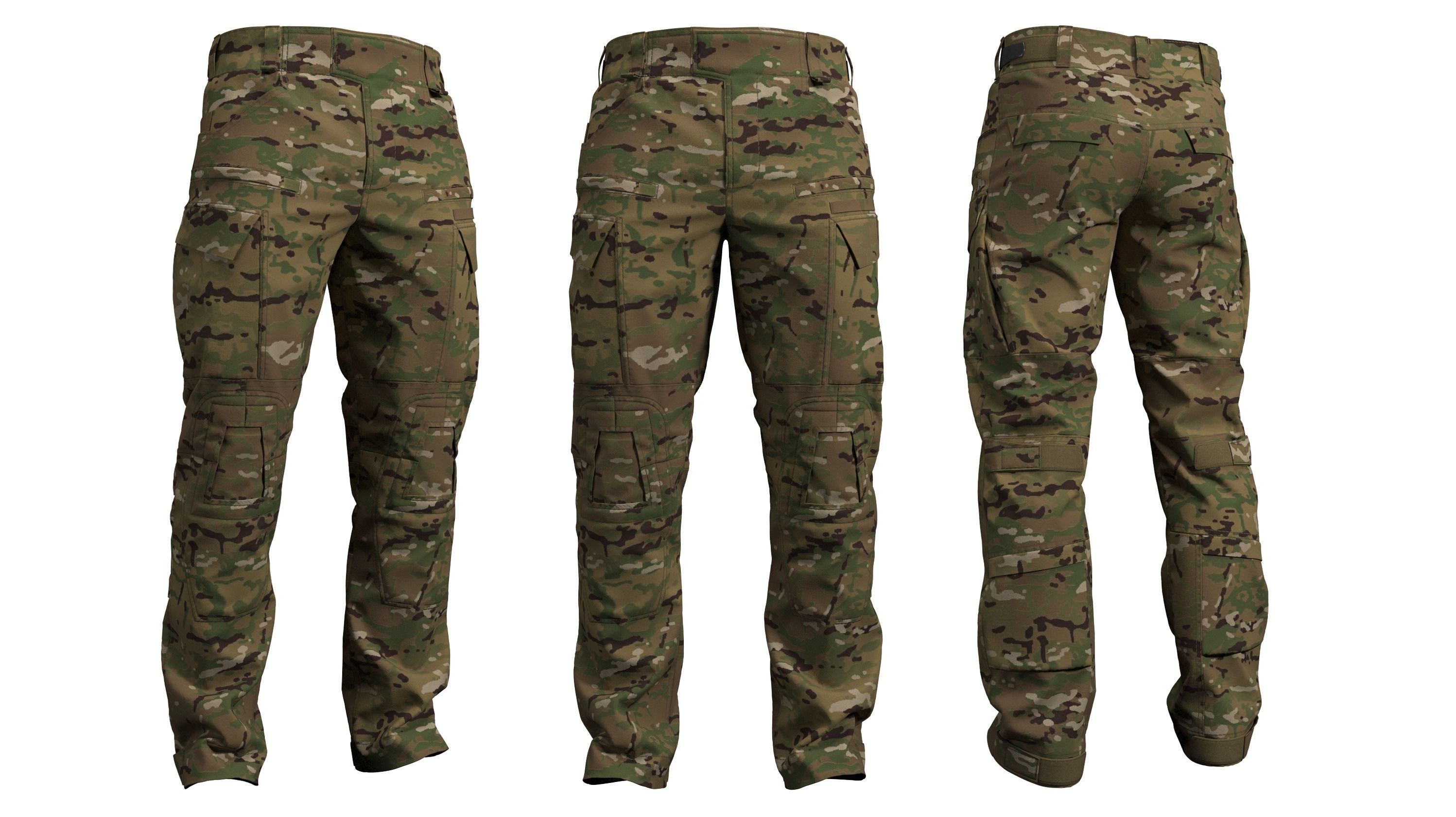 Crye Precision G4 Combat Pants - Marvelous Designer 3D model
