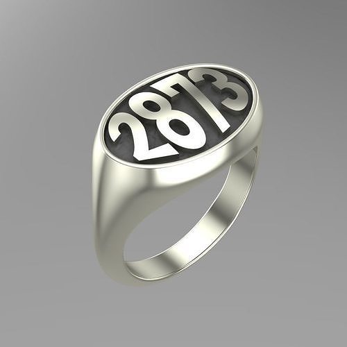 Number Ring 3D 3D print model