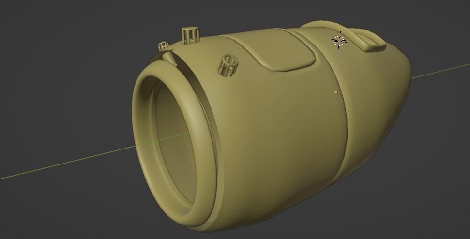 Plane Body 3D model_1