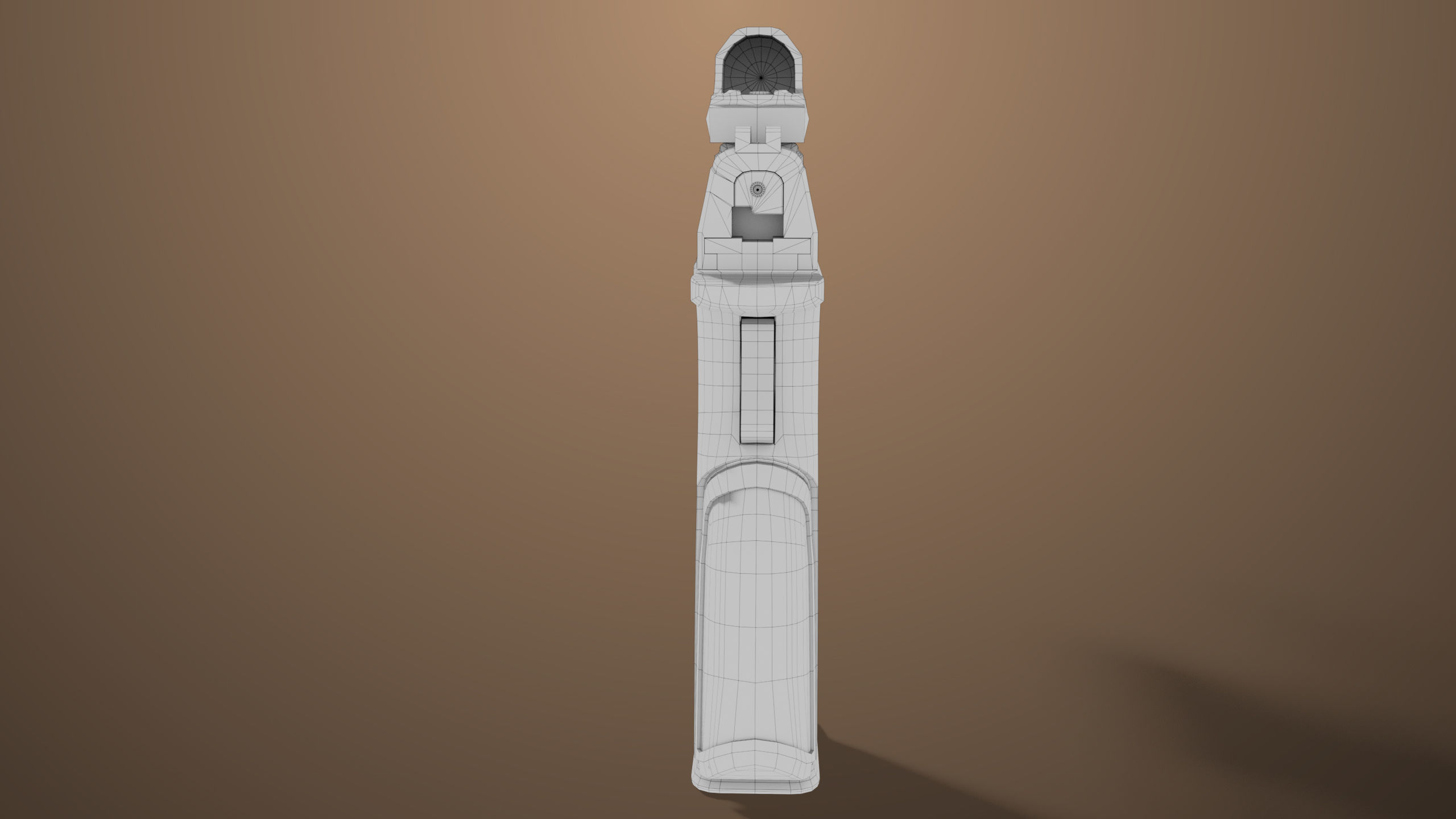 Pistol 06 Black Generic All PBR Unity UE Textures Included Low-poly 3D model_42