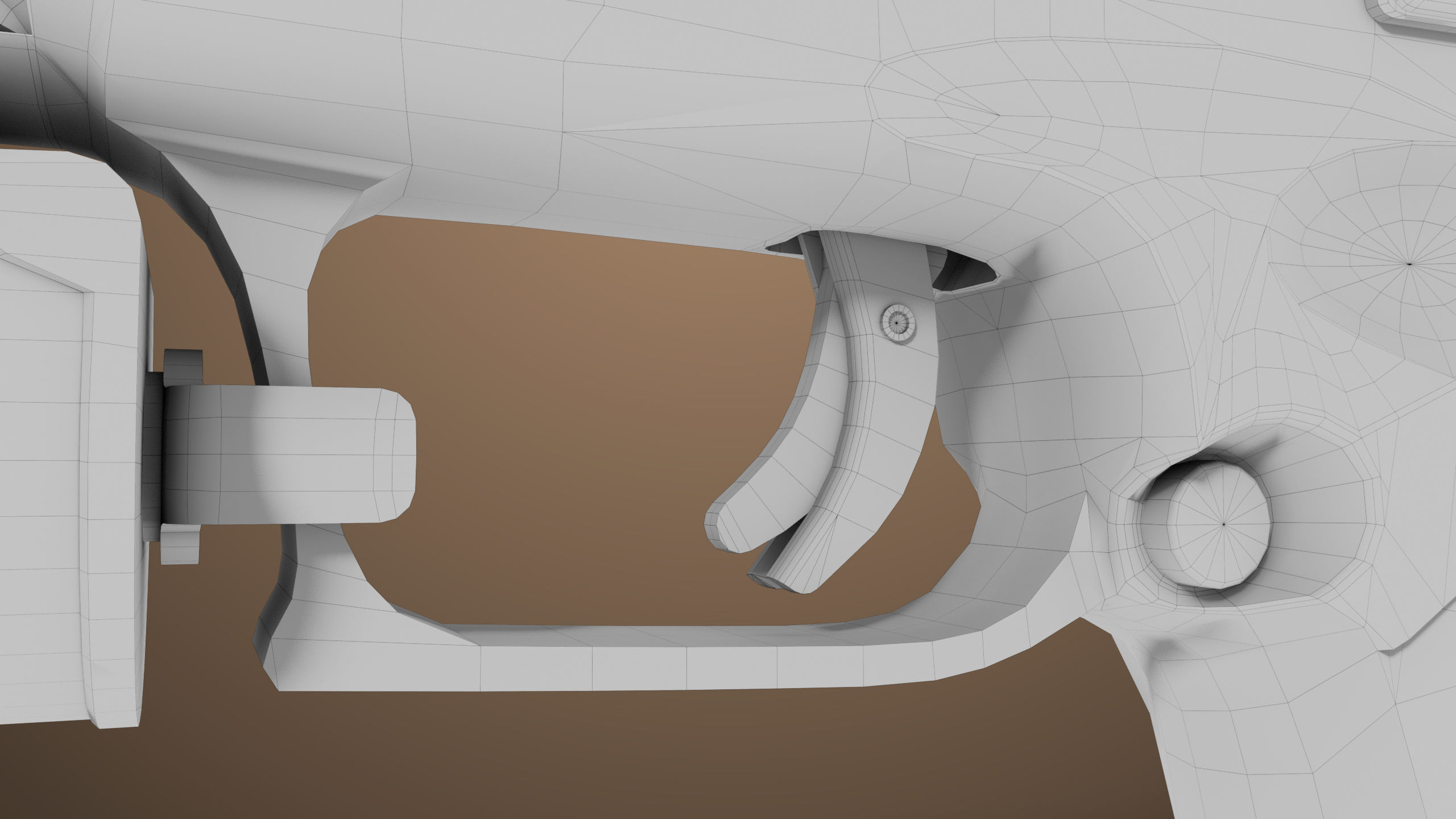 Pistol 06 Black Generic All PBR Unity UE Textures Included Low-poly 3D model_44