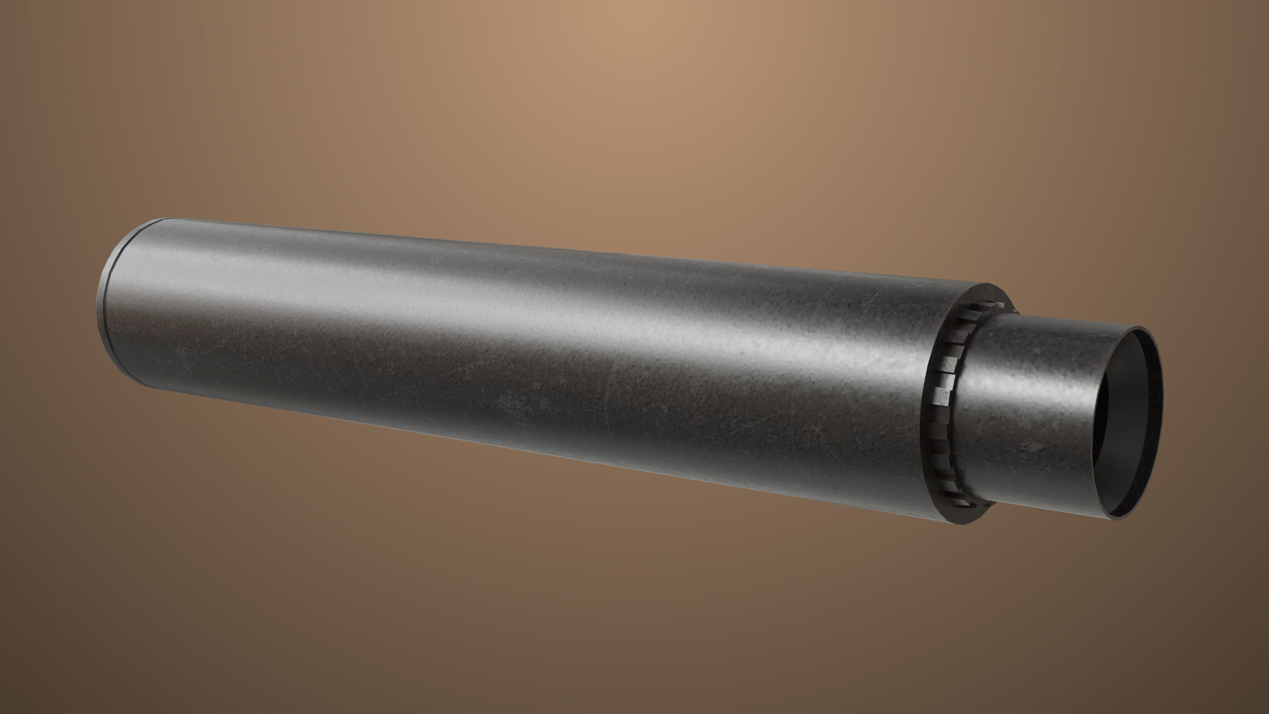 Pistol 06 Black Generic All PBR Unity UE Textures Included Low-poly 3D model_33