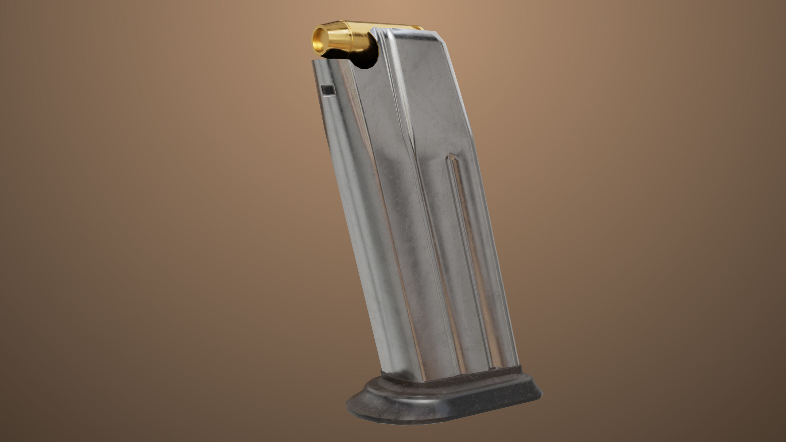 Pistol 06 Black Generic All PBR Unity UE Textures Included Low-poly 3D model_32