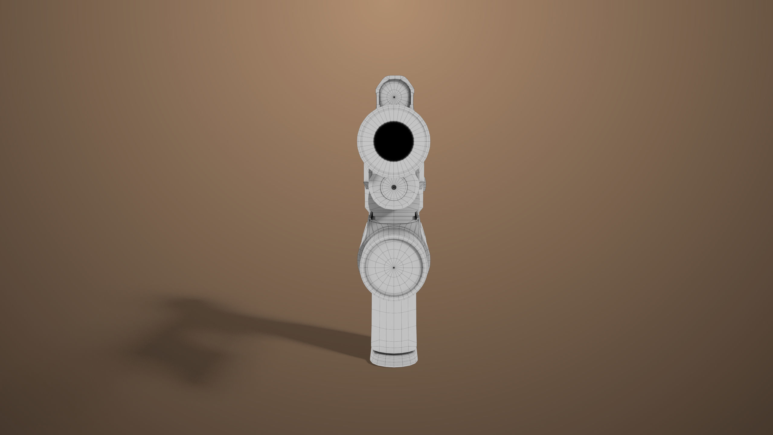 Pistol 06 Black Generic All PBR Unity UE Textures Included Low-poly 3D model_38