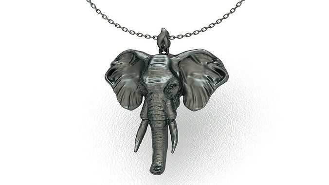 Elephant Pendant 3D print model