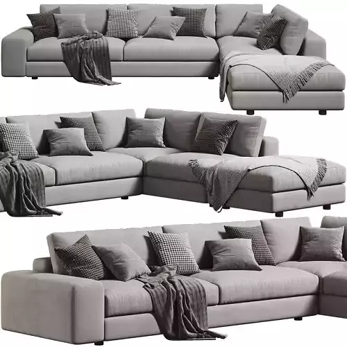 Arflex Low Land Sectional Chaise Sofa
