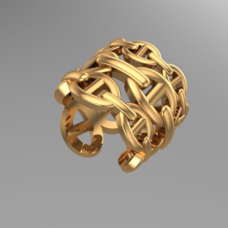 Chain Ring 3D print model_1