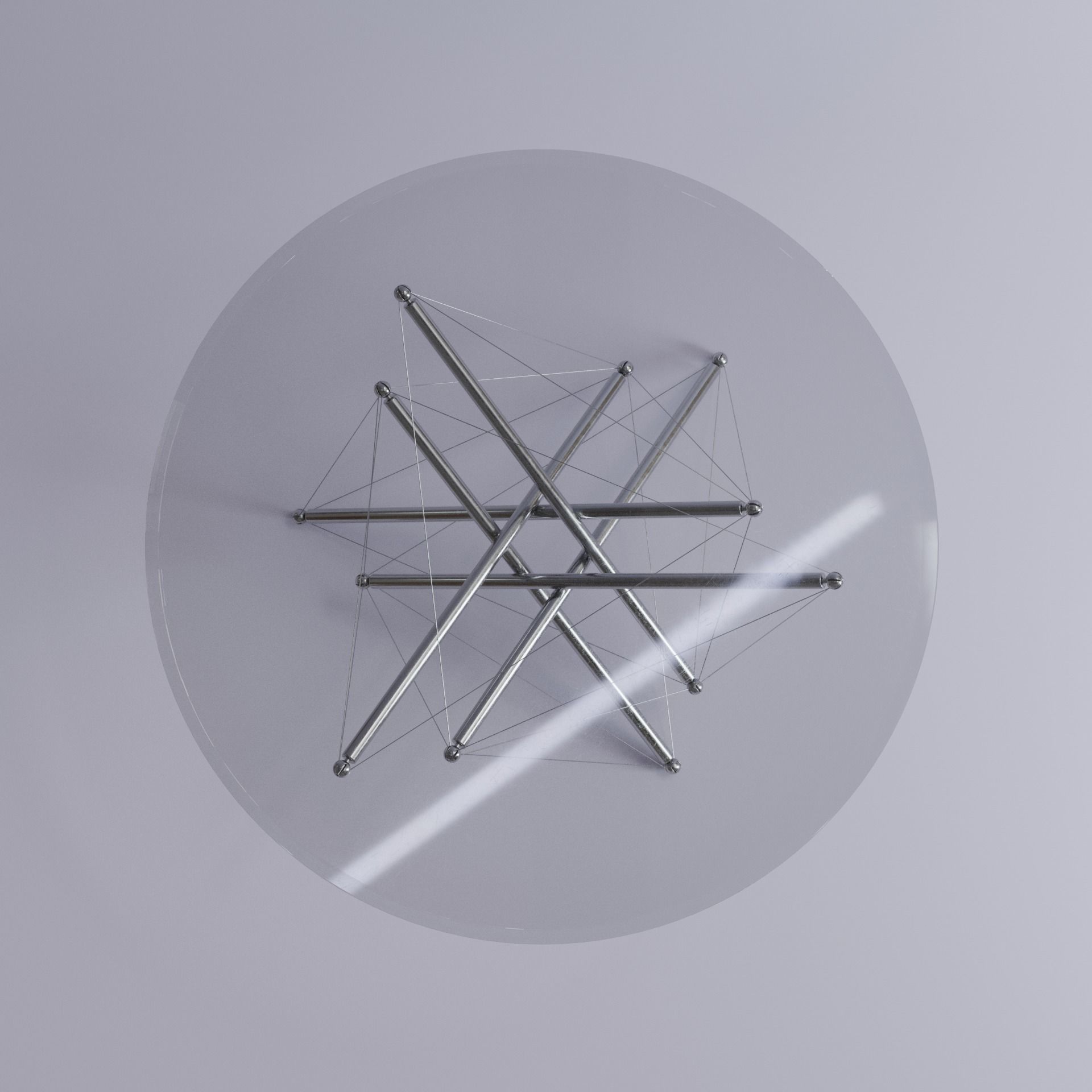 714 designer table 3D model_1