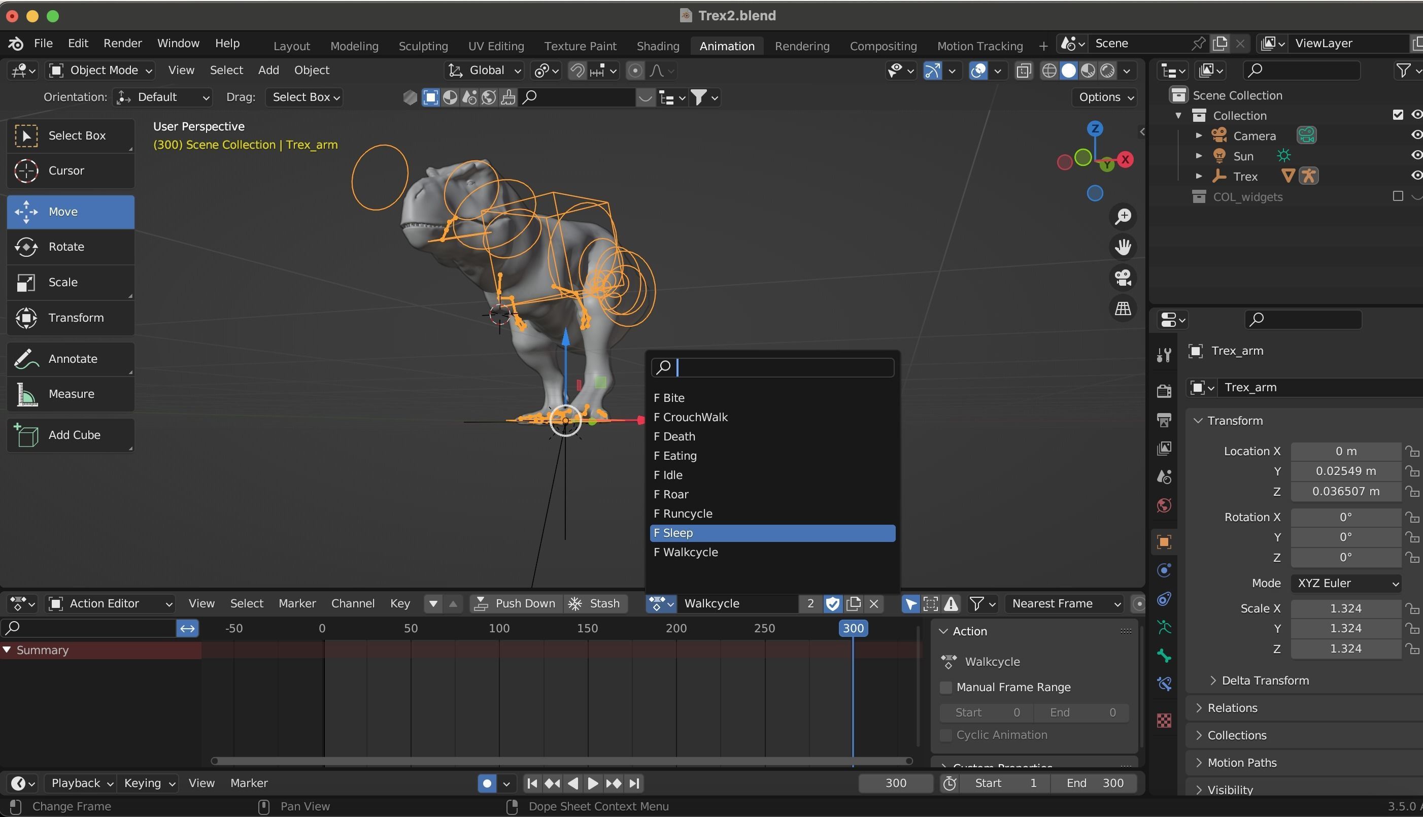 Prehistoric Planet T-rex  Low-poly 3D model_1