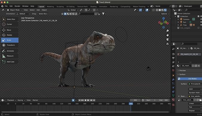 Prehistoric Planet T-rex  Low-poly 3D model