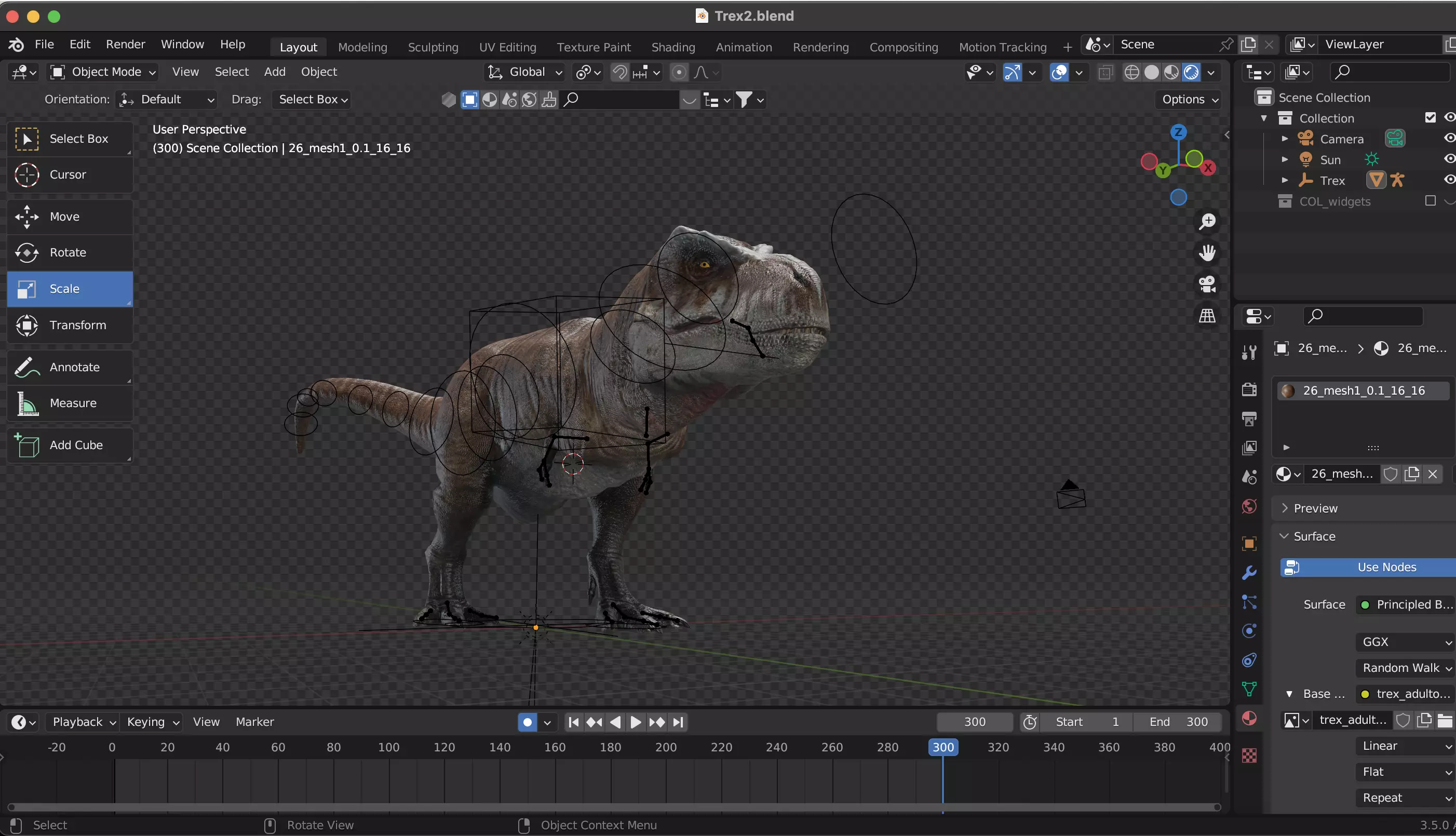 Prehistoric Planet T-rex  Low-poly 3D model_0