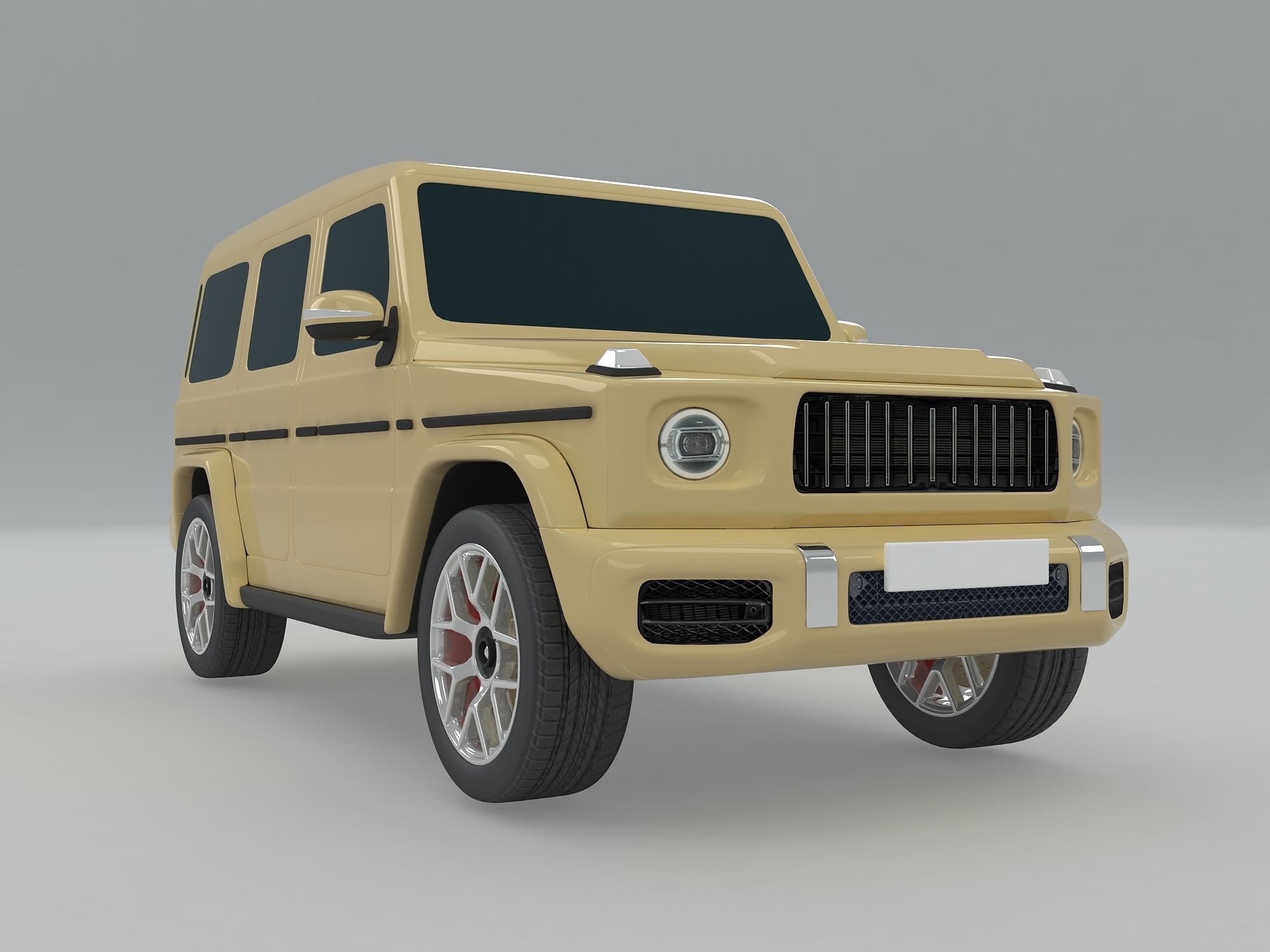 AMG-G63 Highpoly Free 3D model_3