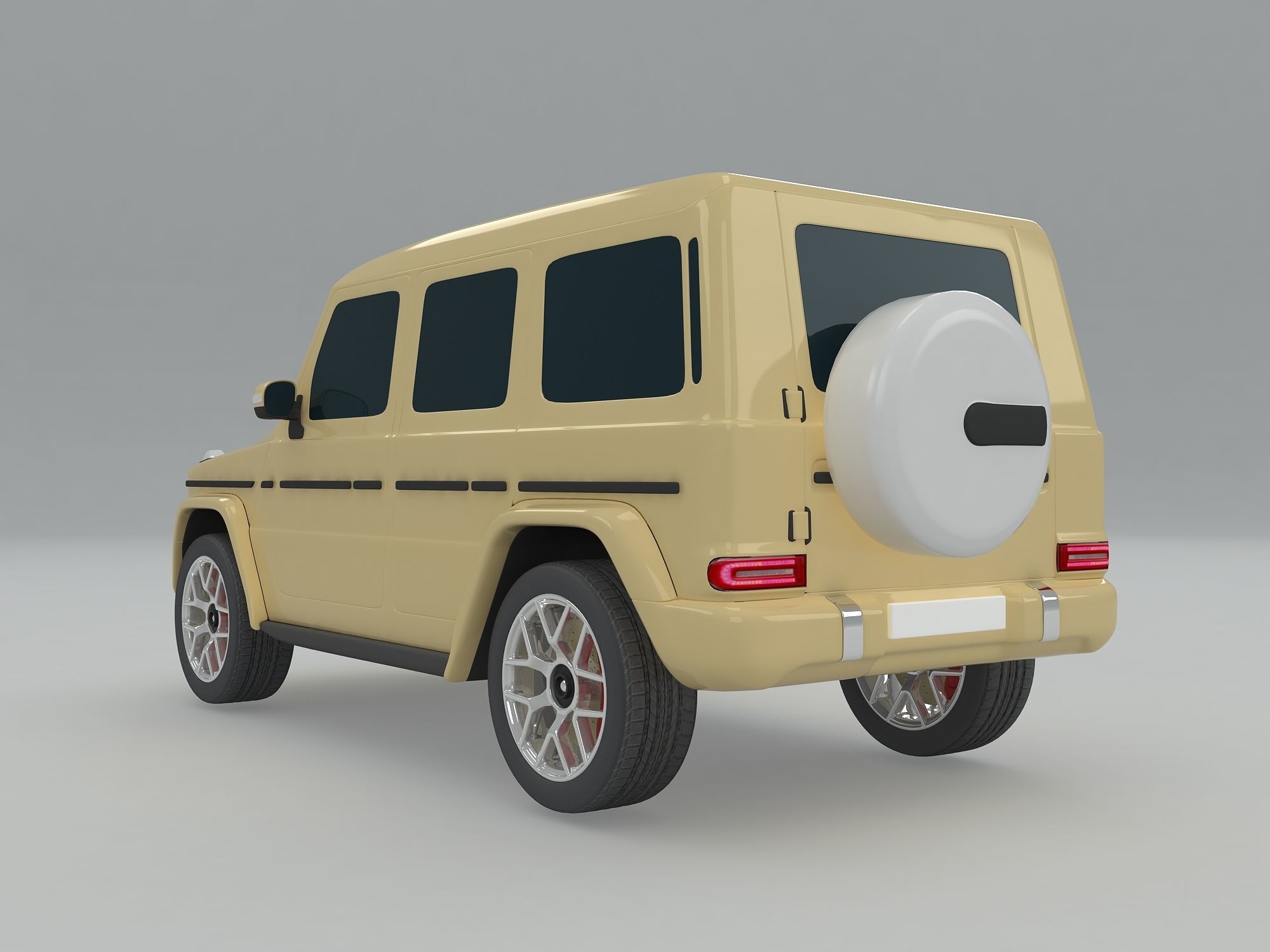 AMG-G63 Highpoly Free 3D model_2