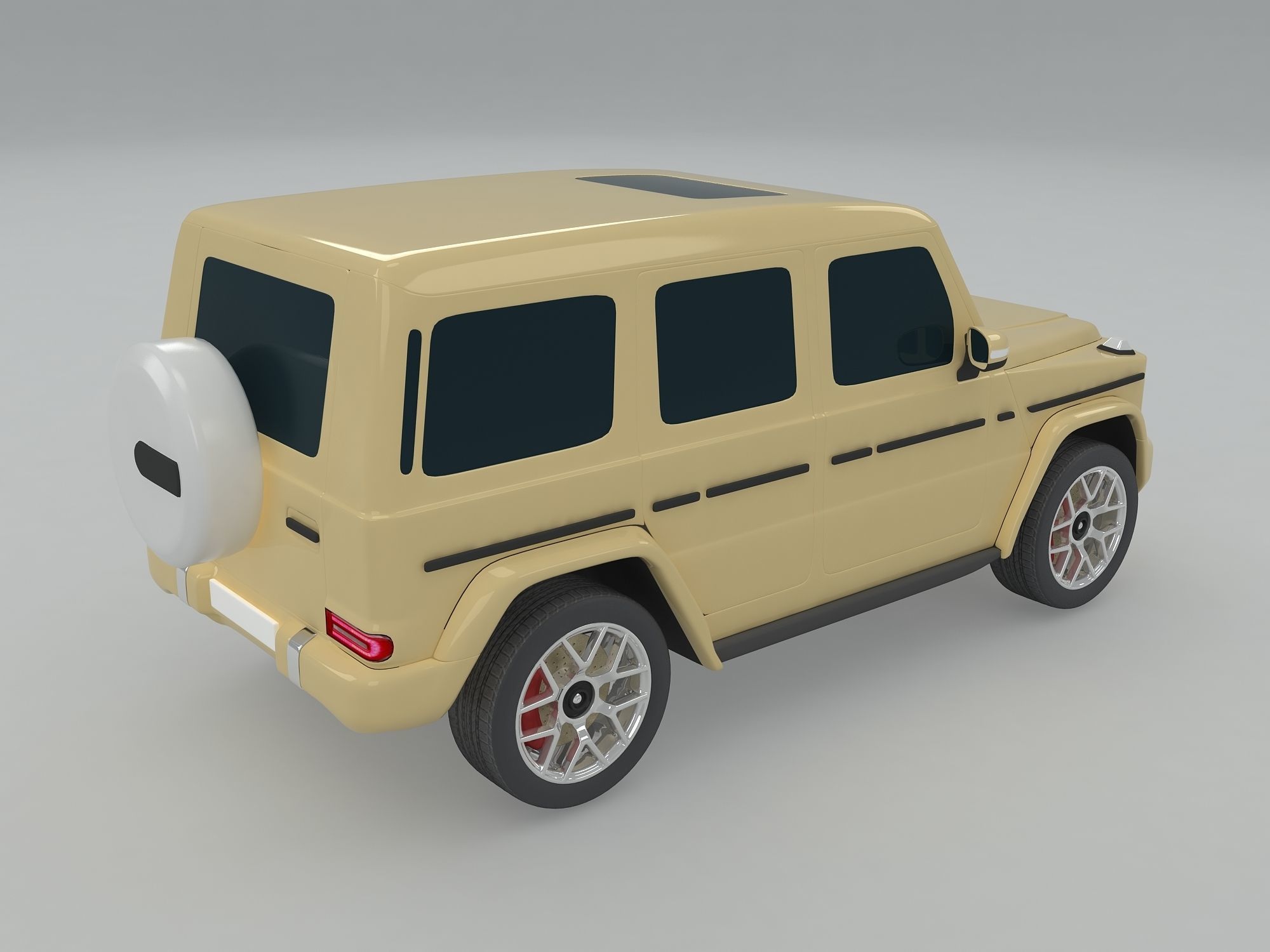 AMG-G63 Highpoly Free 3D model_1