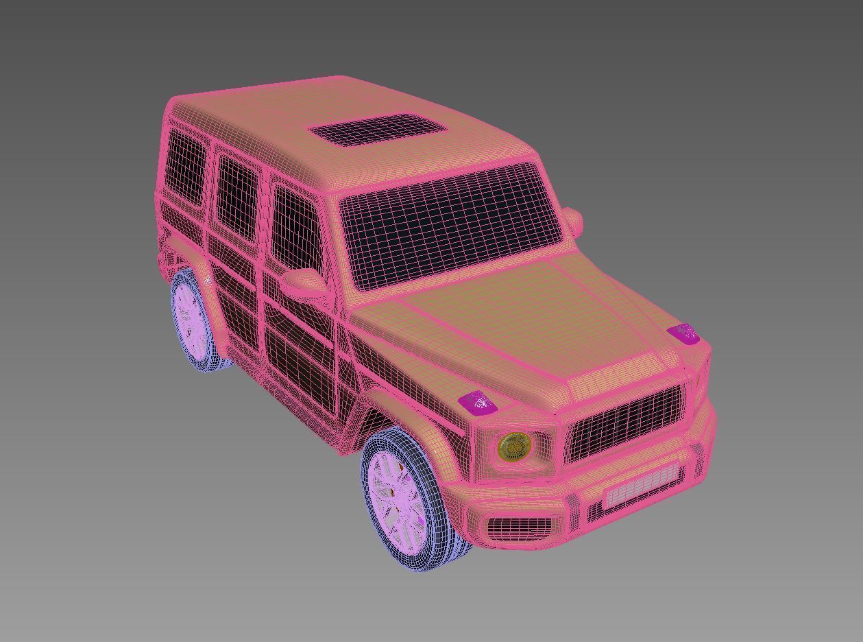 AMG-G63 Highpoly Free 3D model_5