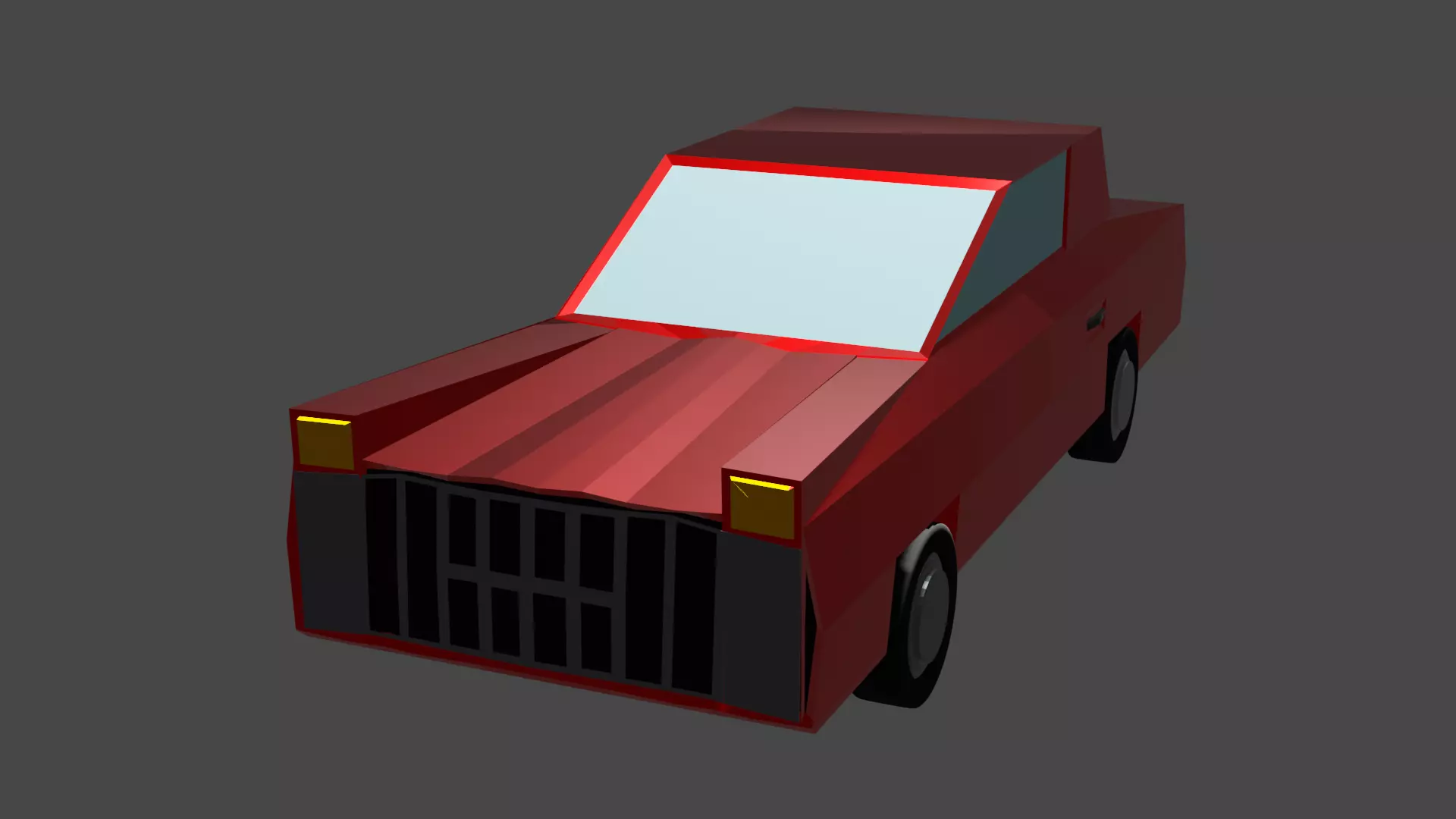Generic Muscle car Free low-poly 3D model