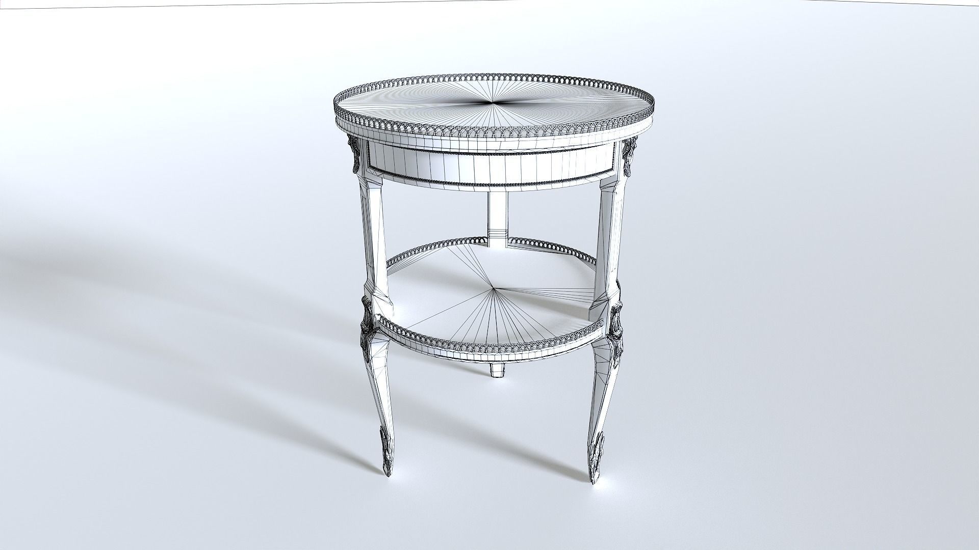End table pack 2 Low-poly 3D model_8