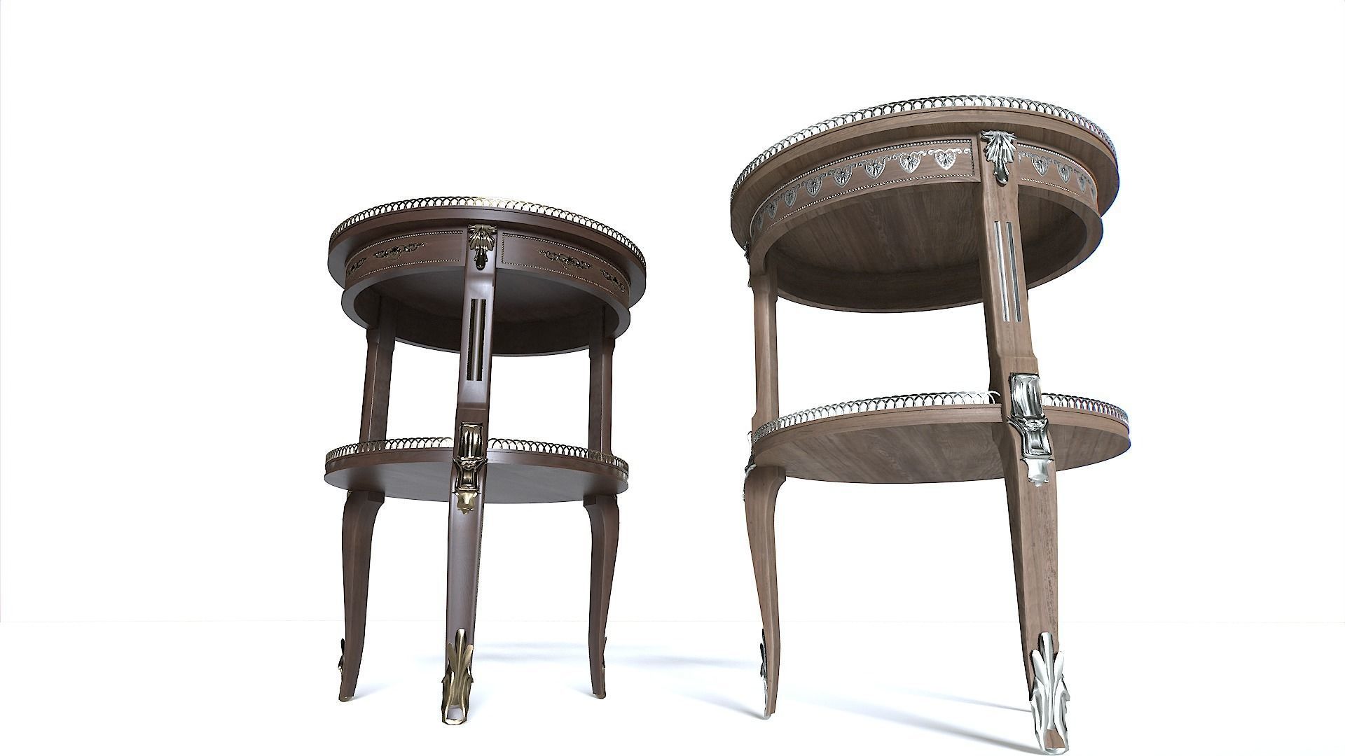 End table pack 2 Low-poly 3D model_7