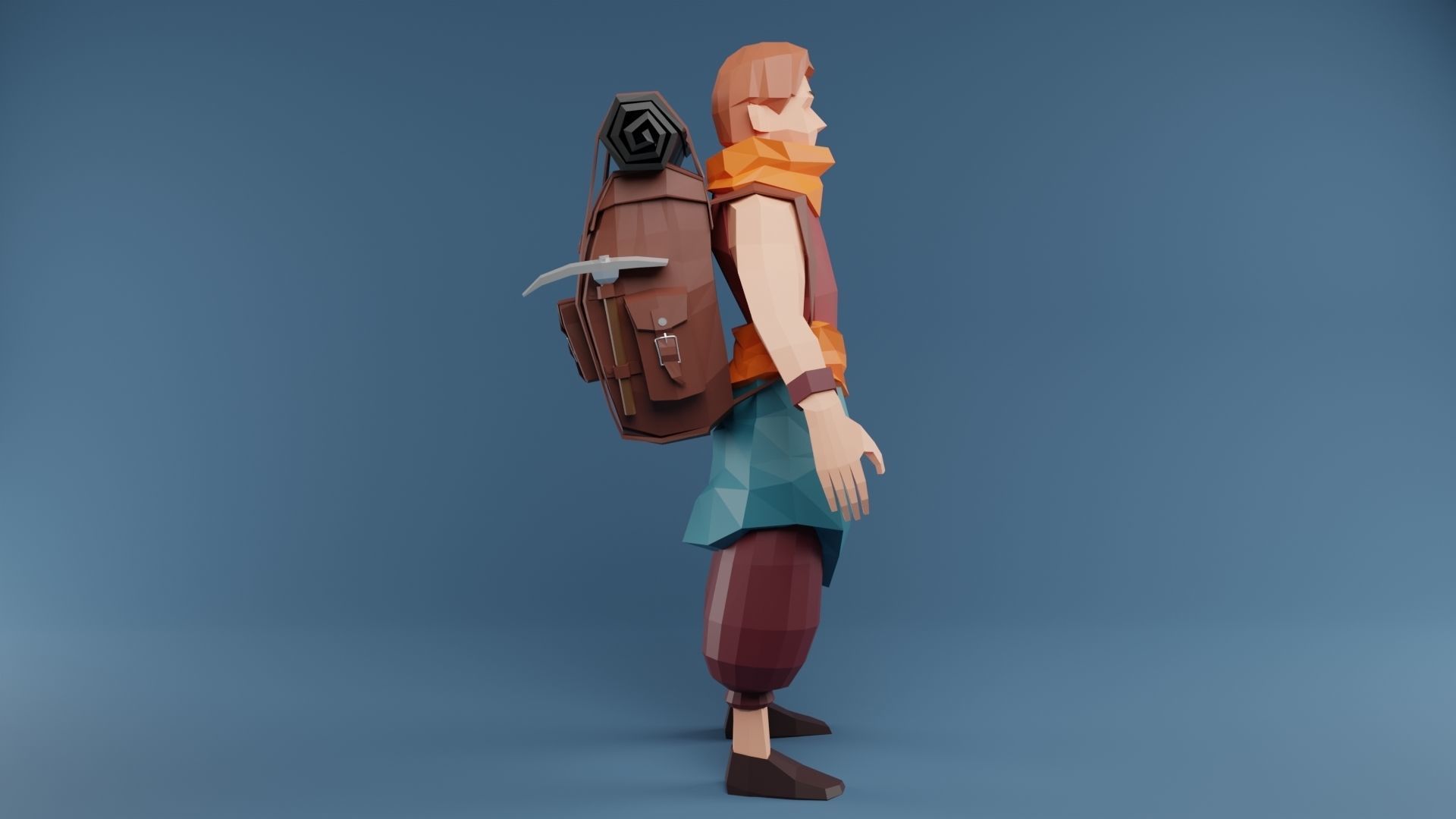 Low Poly Stylized Game Character Low-poly 3D model Low-poly 3D model_2