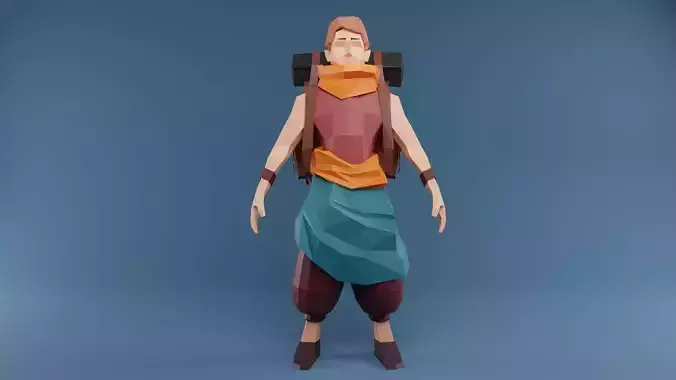 Low Poly Stylized Game Character Low-poly 3D model Low-poly 3D model Low Poly Stylized Game Character Low-poly 3D model Low-poly 3D model