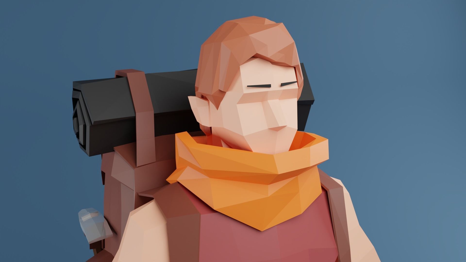 Low Poly Stylized Game Character Low-poly 3D model Low-poly 3D model_6