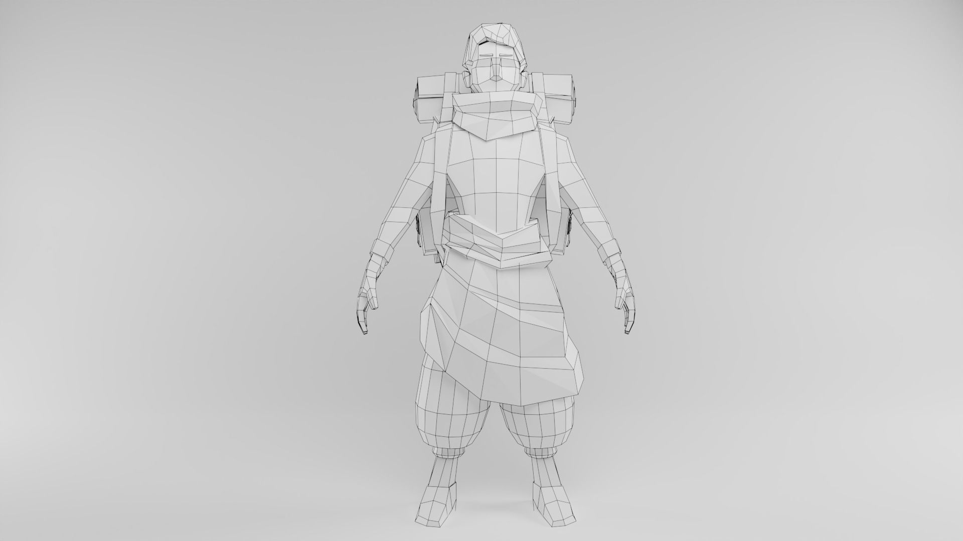 Low Poly Stylized Game Character Low-poly 3D model Low-poly 3D model_5