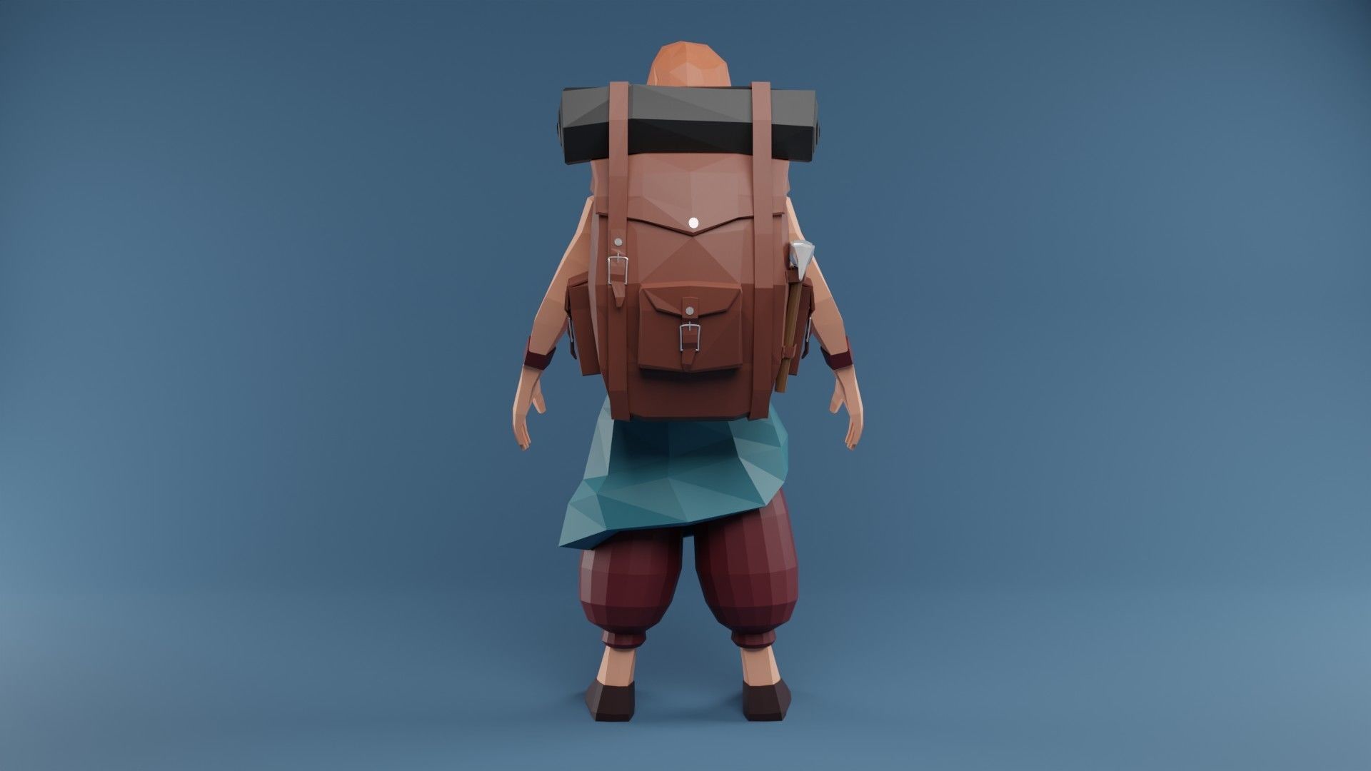 Low Poly Stylized Game Character Low-poly 3D model Low-poly 3D model_3