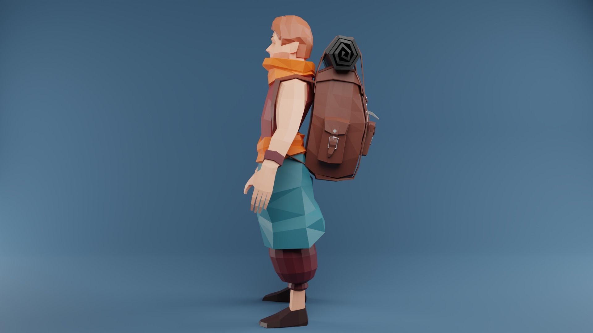 Low Poly Stylized Game Character Low-poly 3D model Low-poly 3D model_4