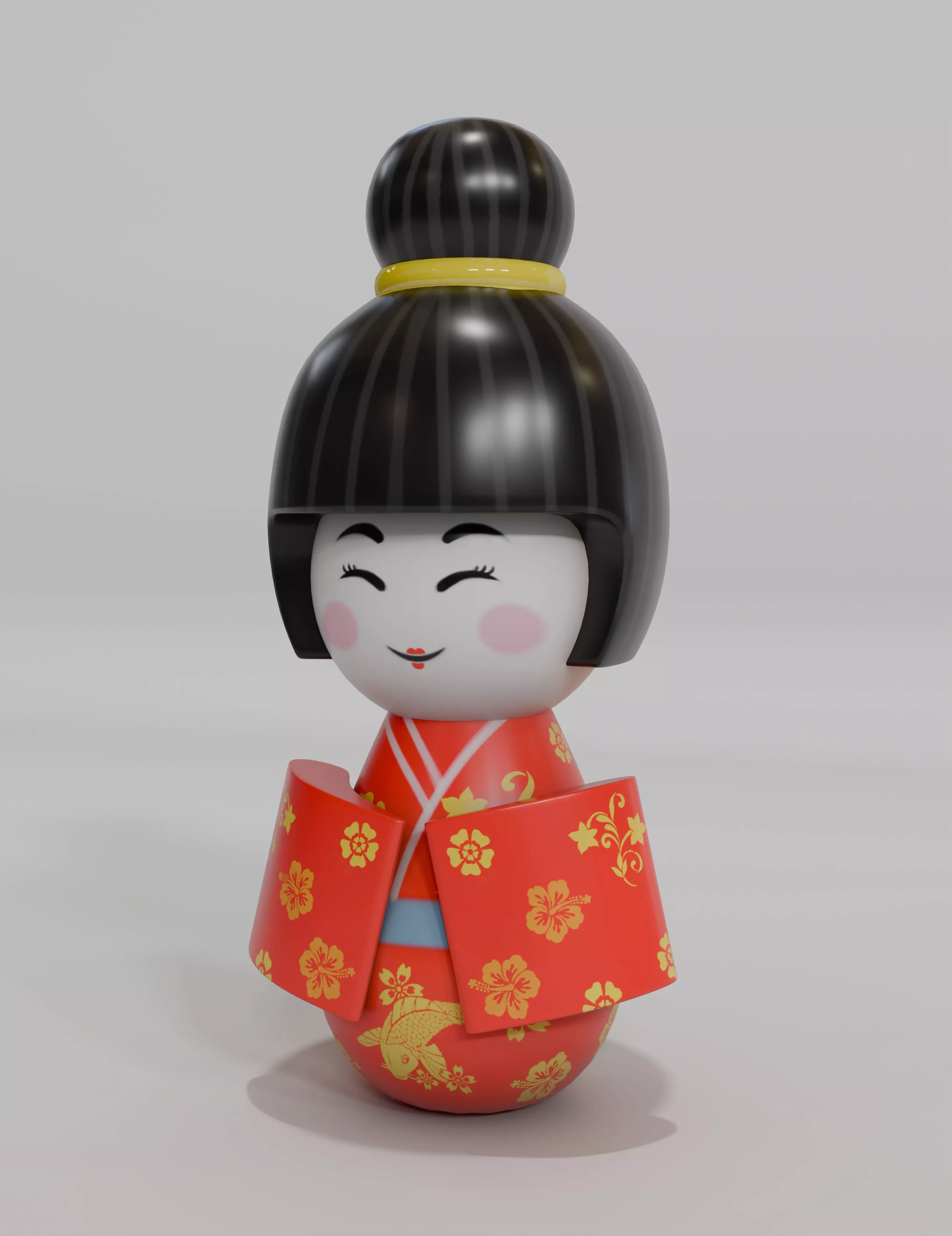 Kokeshi doll 3D print model