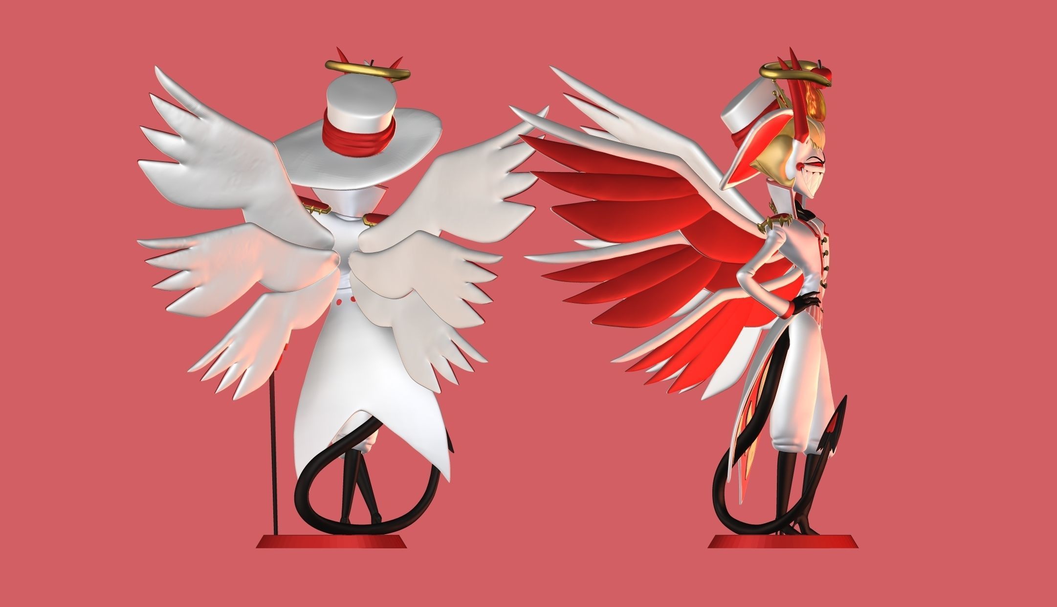 Lucifer Morningstar Hazbin Hotel 3D print model_6