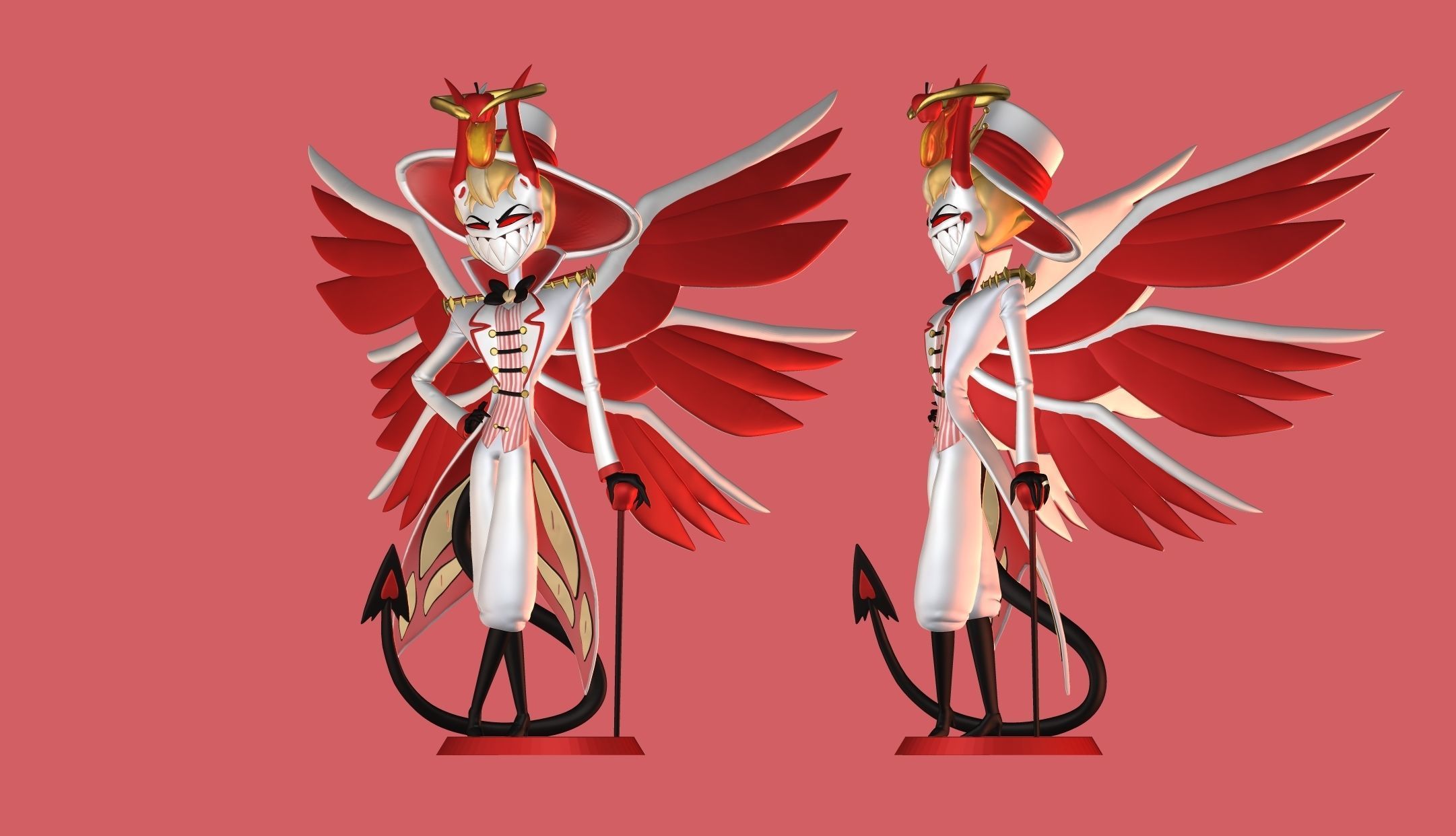 Lucifer Morningstar Hazbin Hotel 3D print model_5