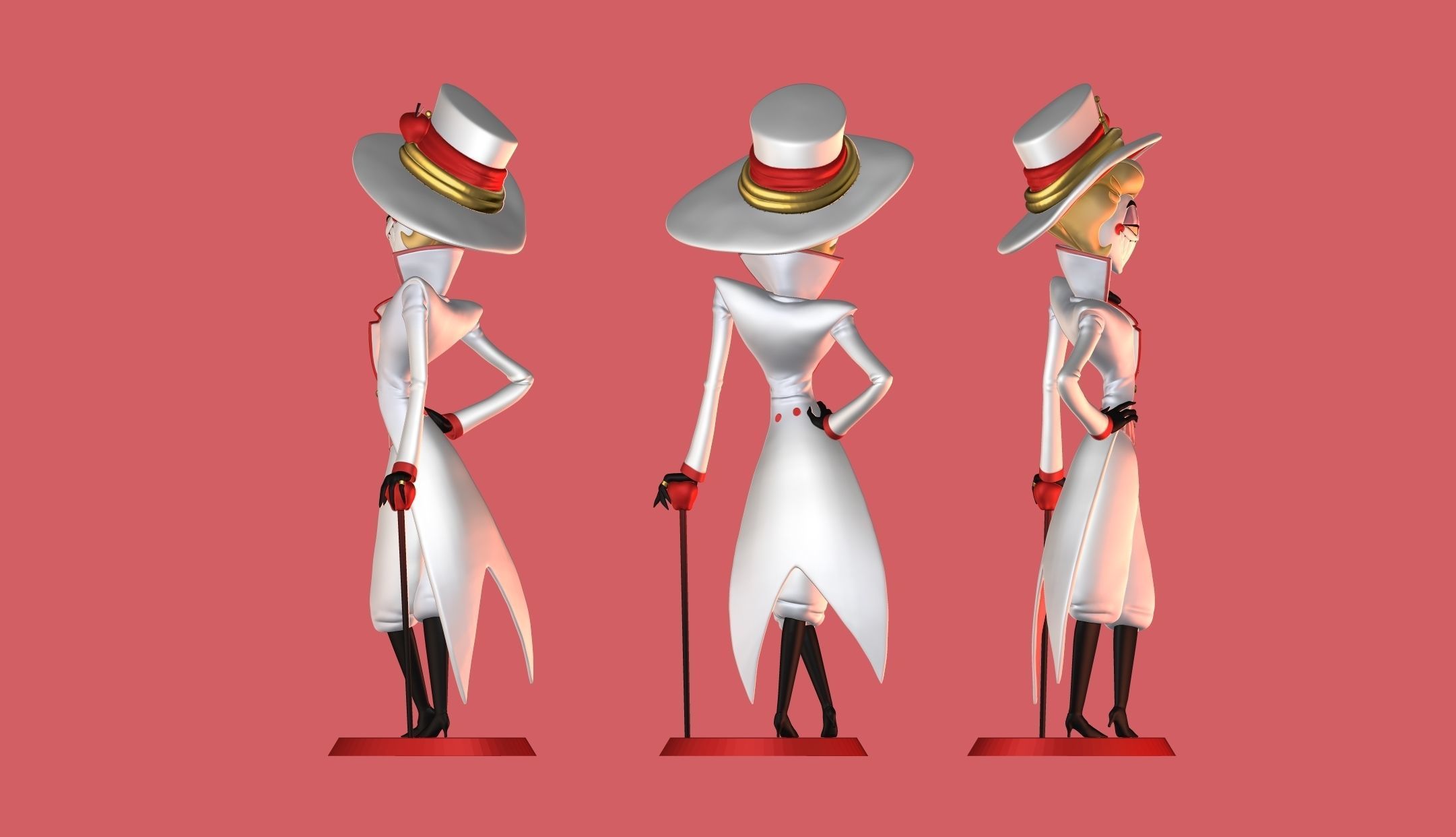 Lucifer Morningstar Hazbin Hotel 3D print model_4