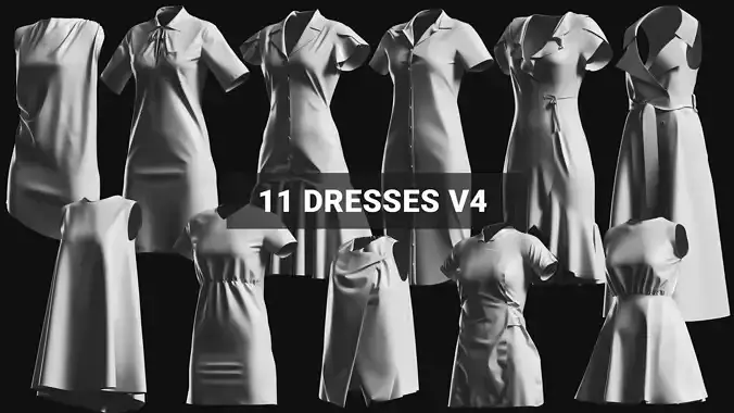 Basemesh Dress Collection v4