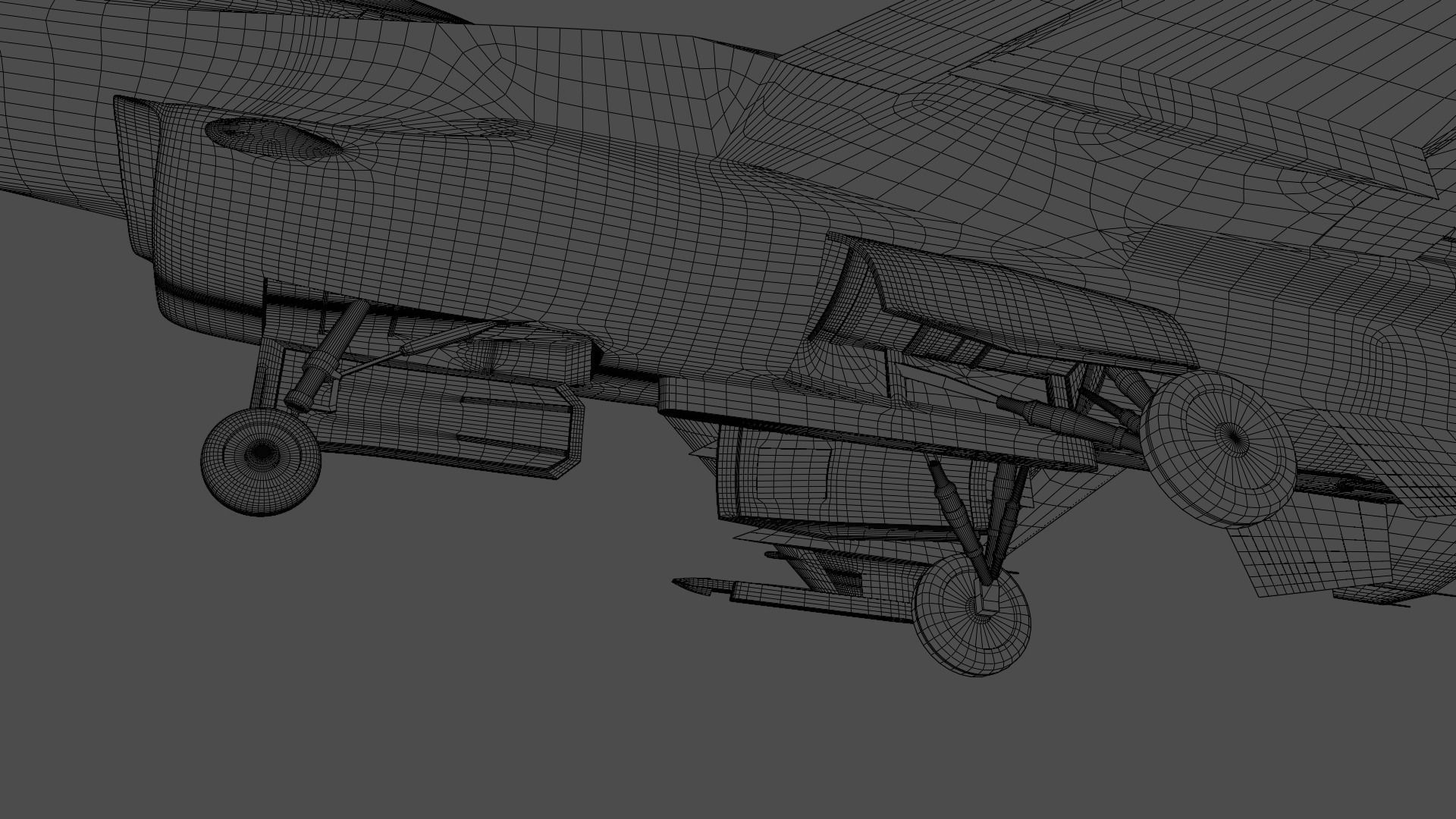 General dynamics F-16 fighter with Aim-9M Sidewinder 3D model_16
